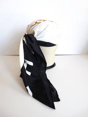 1980s Chanel Mademoiselle Lady Silk Scarf