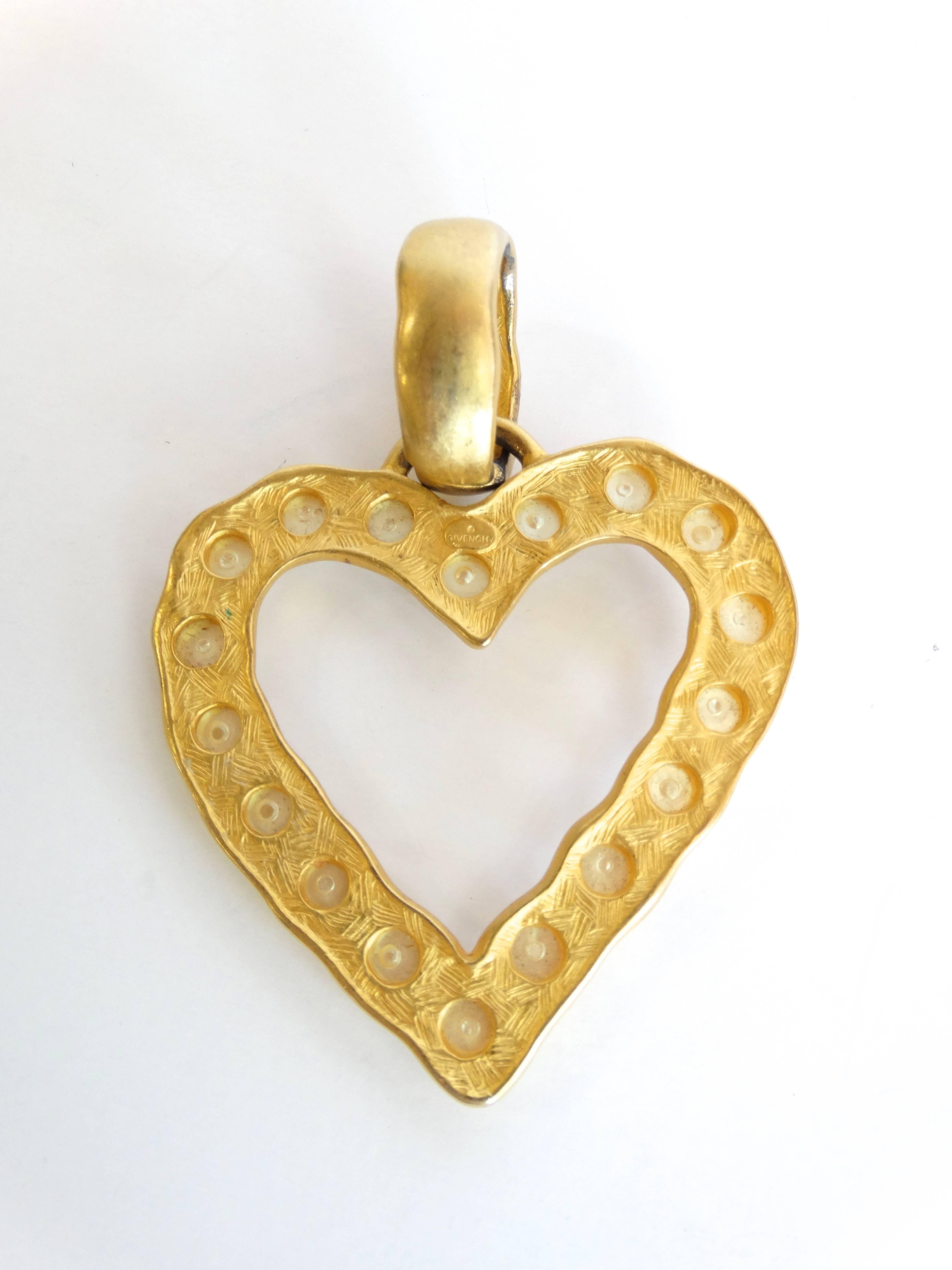 Women's 1980s Givenchy Gold Pearl Pendant 