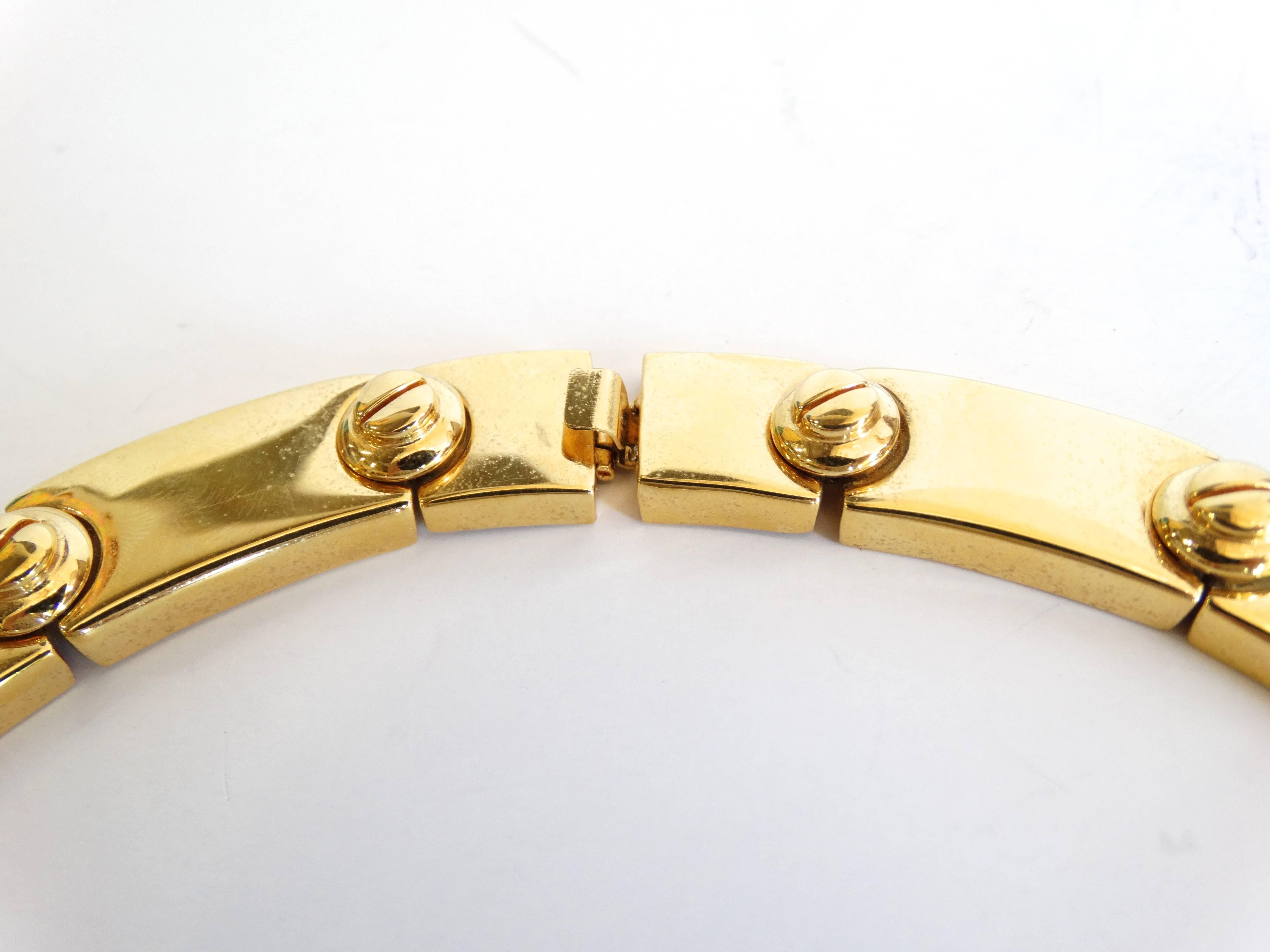 Fabulous 1980s St. John Gold Link Choker 1