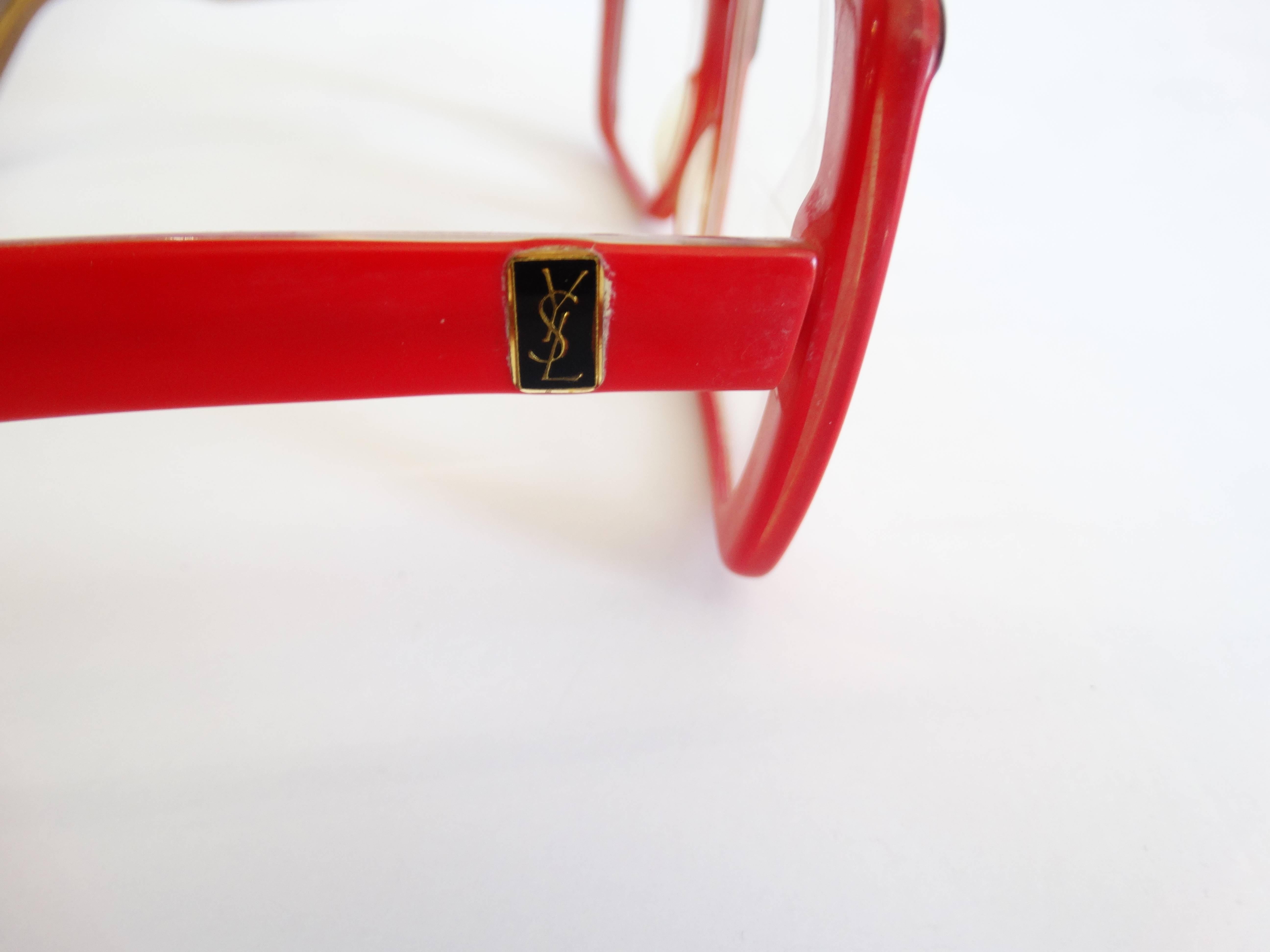 1980s Yves Saint Laurent Oversized Glasses 3