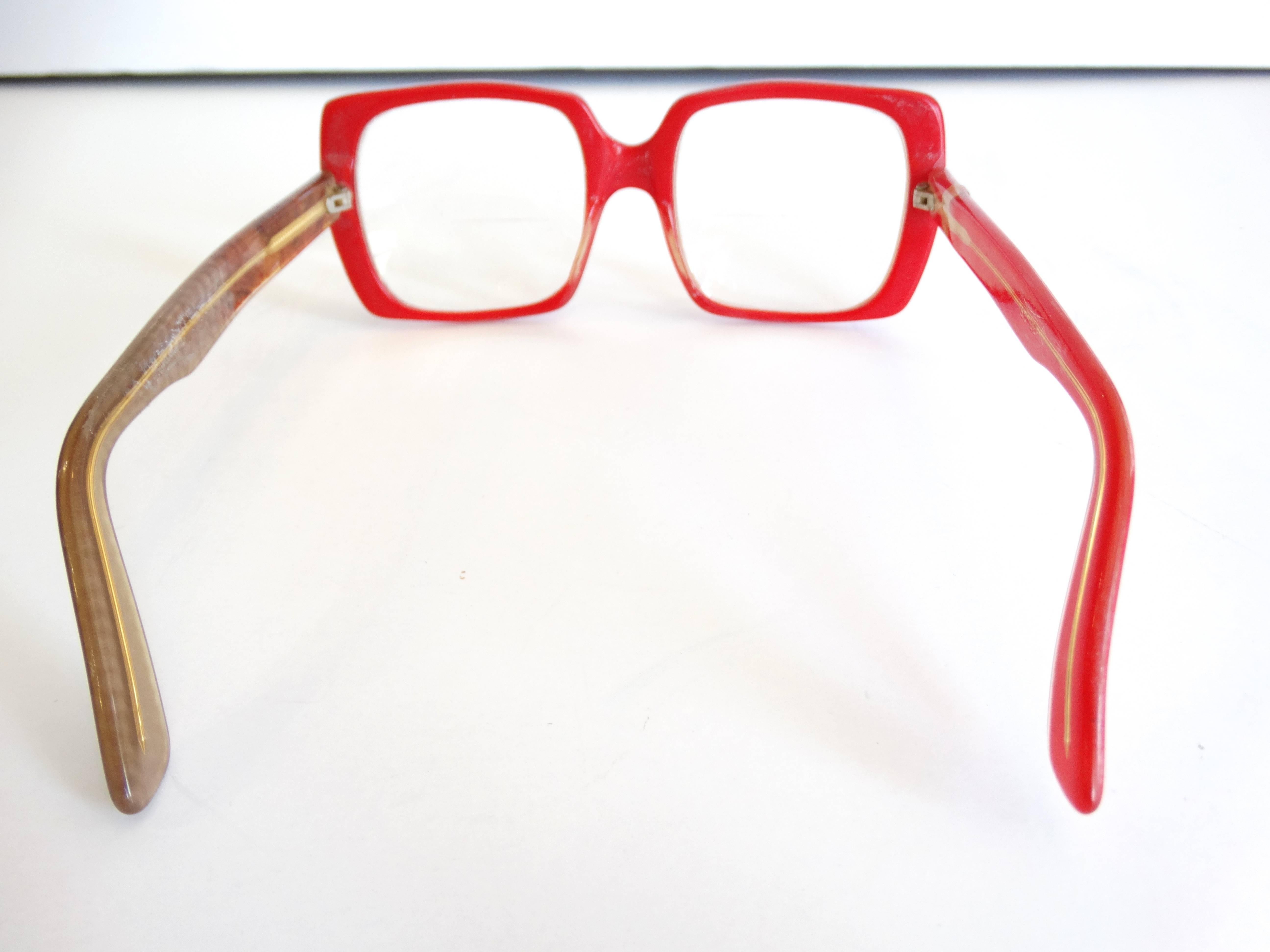 1980s Yves Saint Laurent Oversized Glasses 4