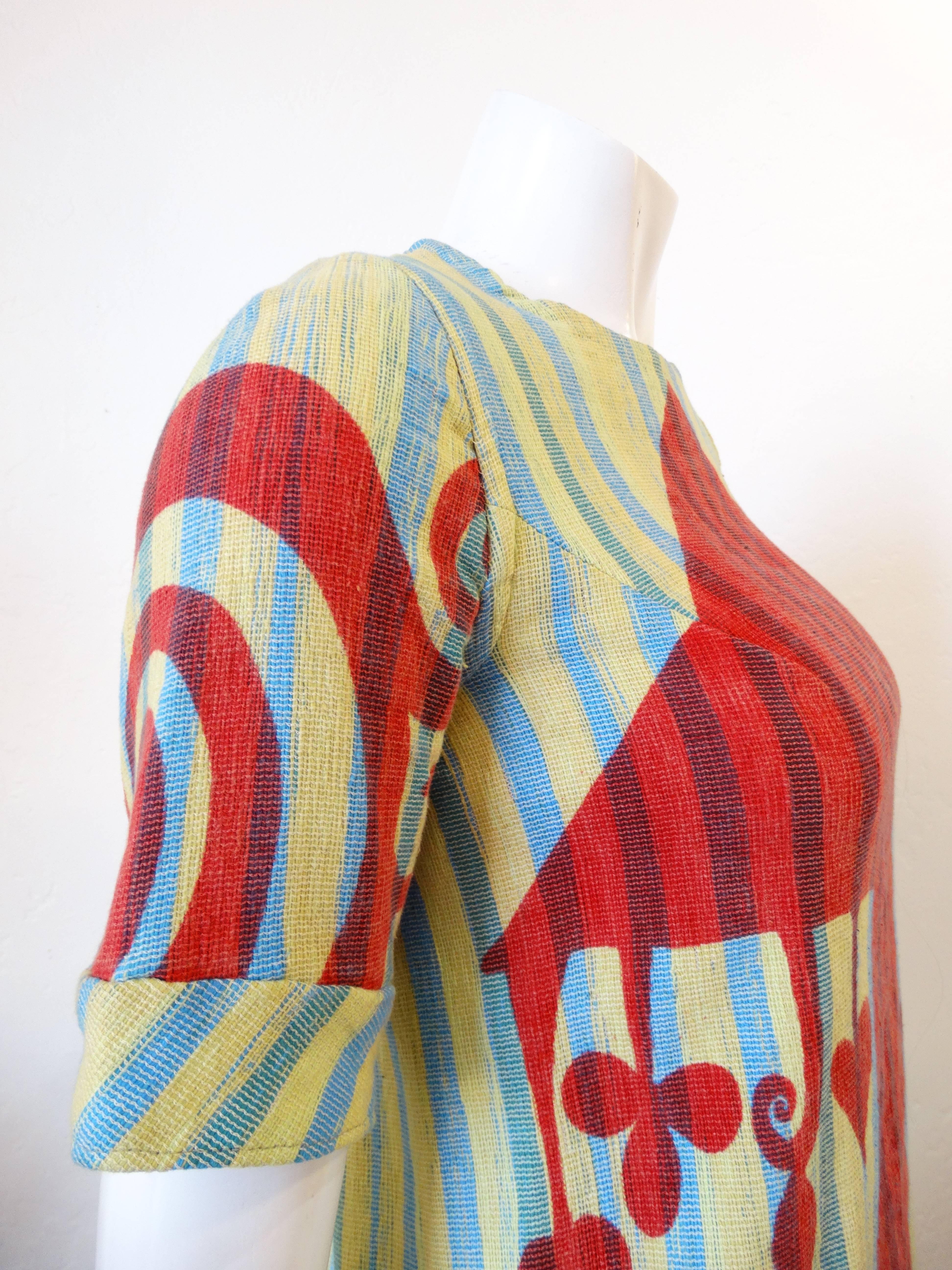Women's 1970s Rikma Arrow Print Mini Dress