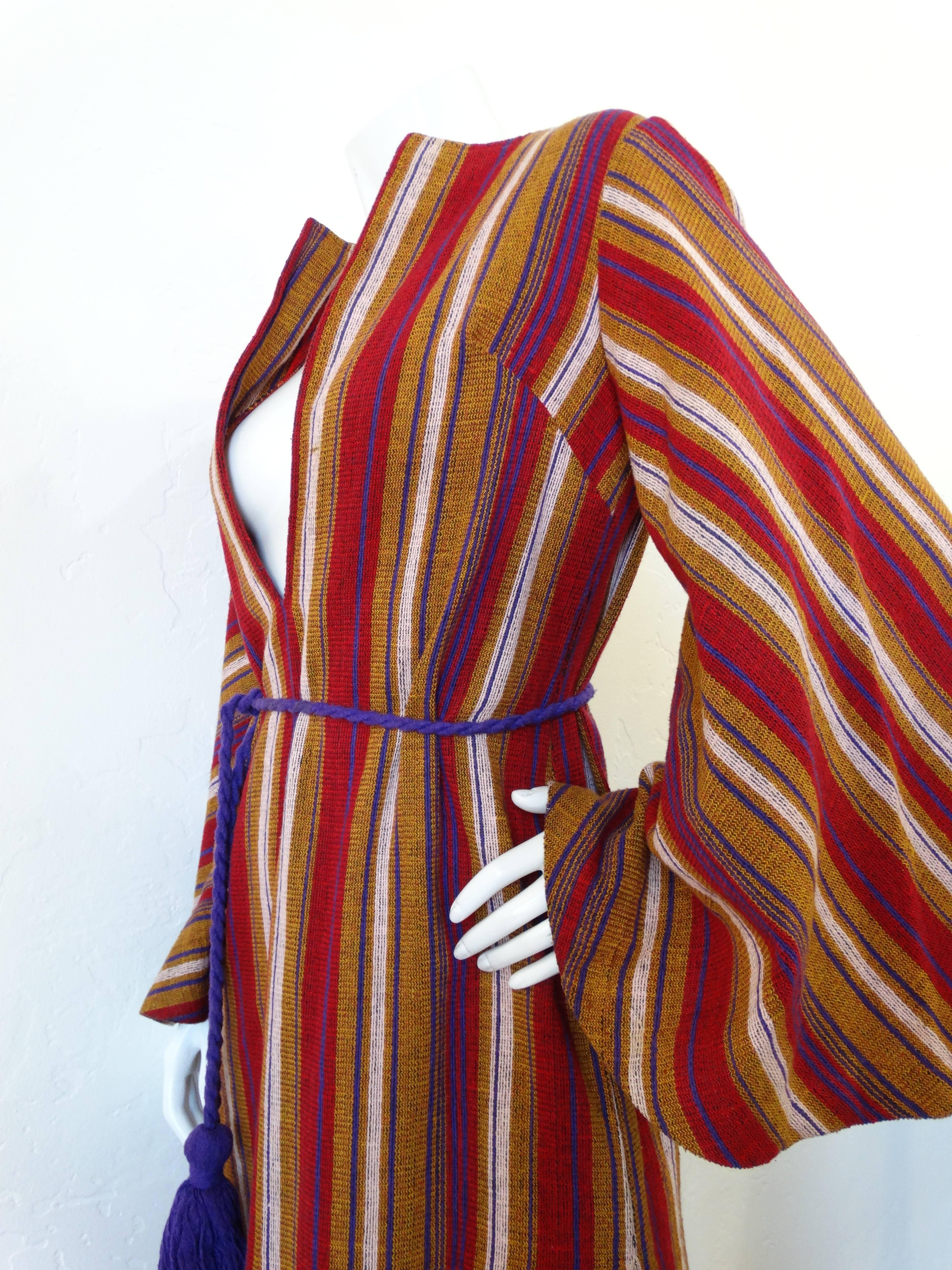 1970s Bell Sleeve Striped Rikma Dress 2