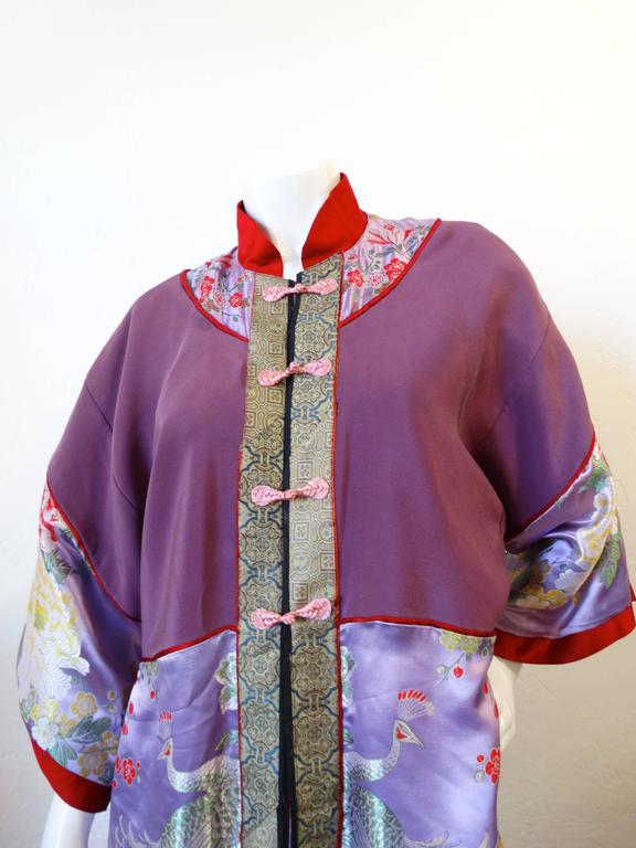 1960s Asian Silk Jacket For Sale at 1stDibs