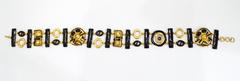 Christian LaCroix Runway Abstract Chain Belt, 1980s