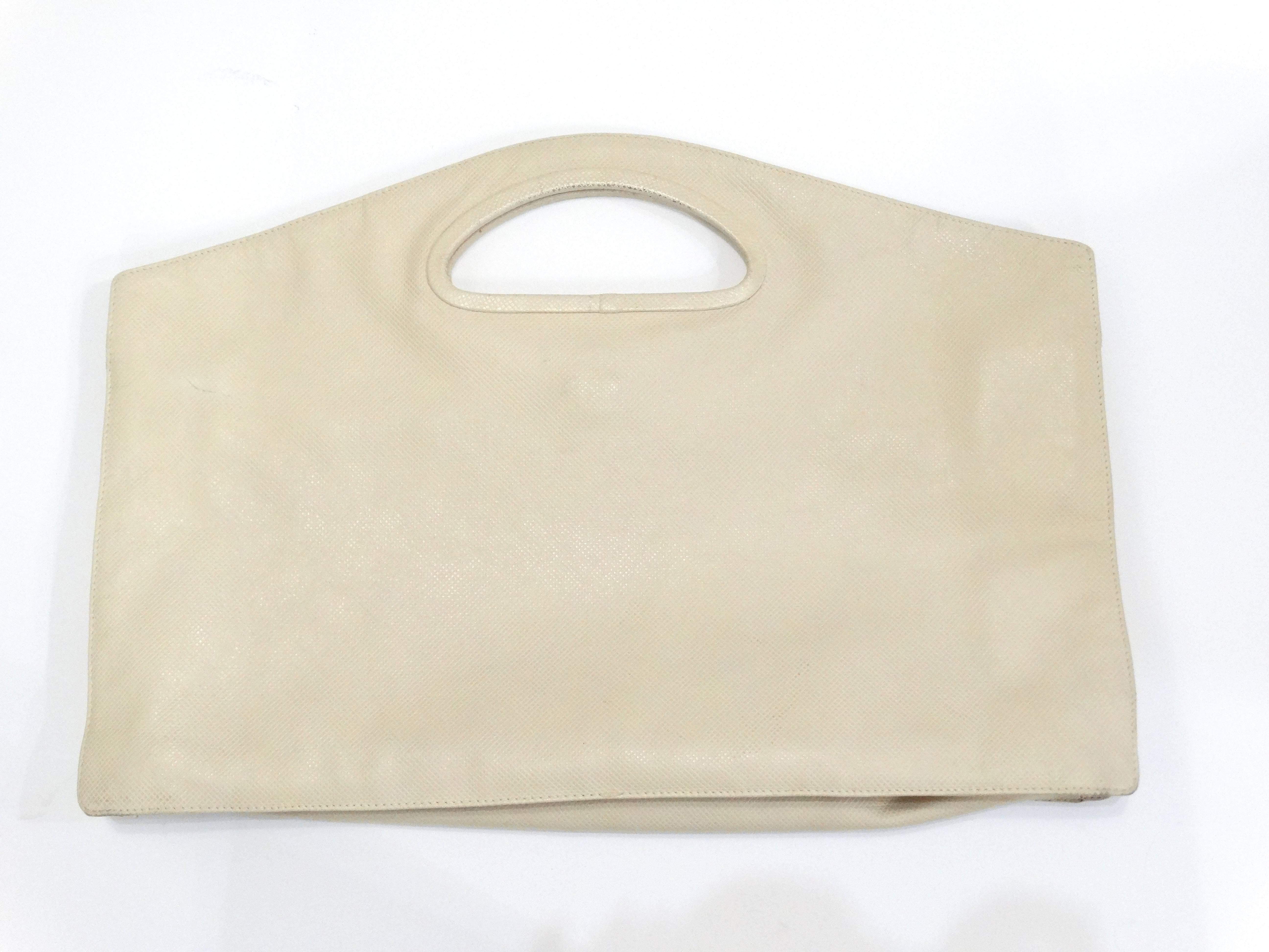 1980er Jahre Bottega Veneta Rechteckige Handtasche im Zustand „Hervorragend“ im Angebot in Scottsdale, AZ