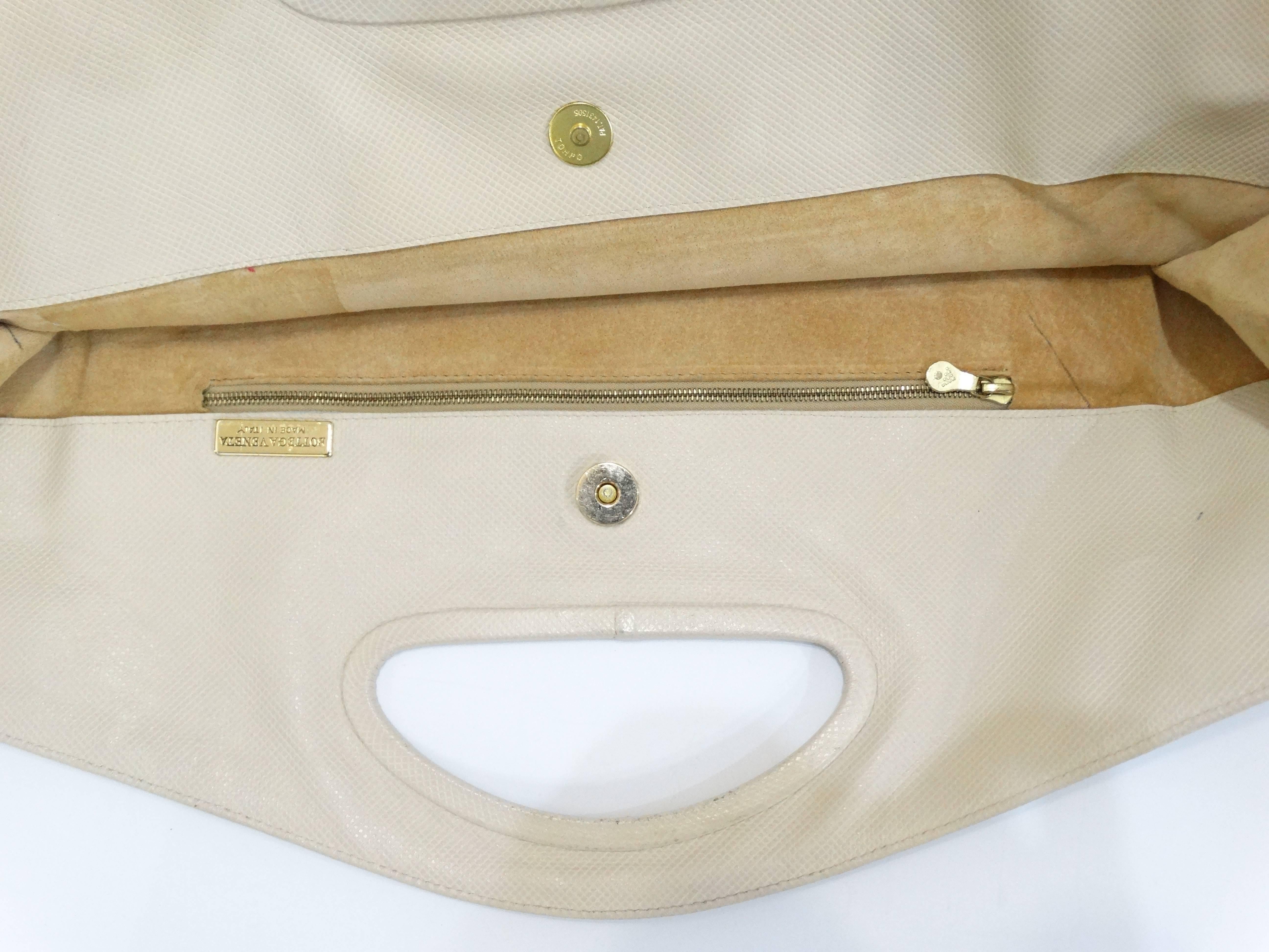 1980er Jahre Bottega Veneta Rechteckige Handtasche im Angebot 1