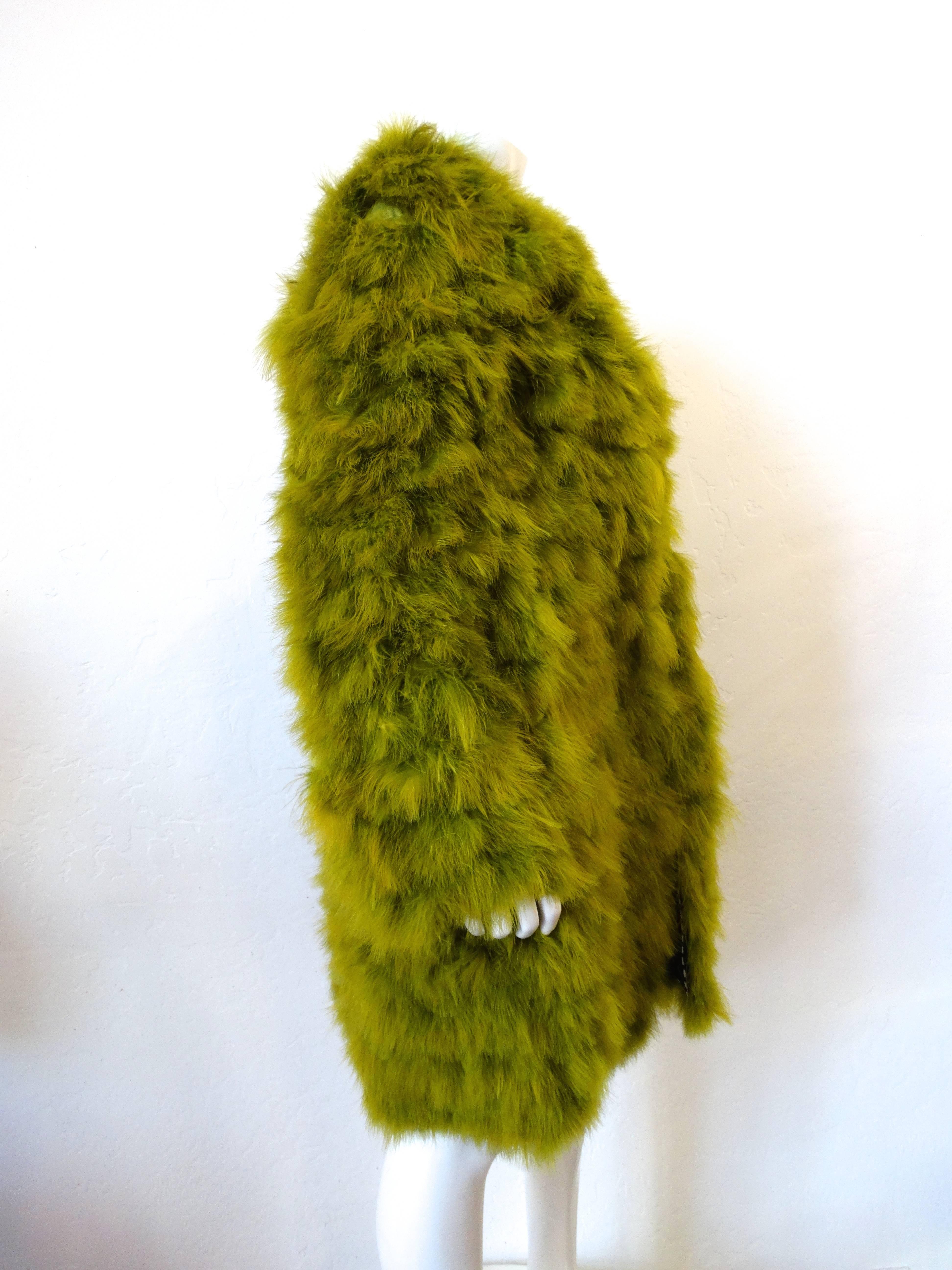2006 Lanvin Ready-to-Wear Feathered Coat In Excellent Condition In Scottsdale, AZ