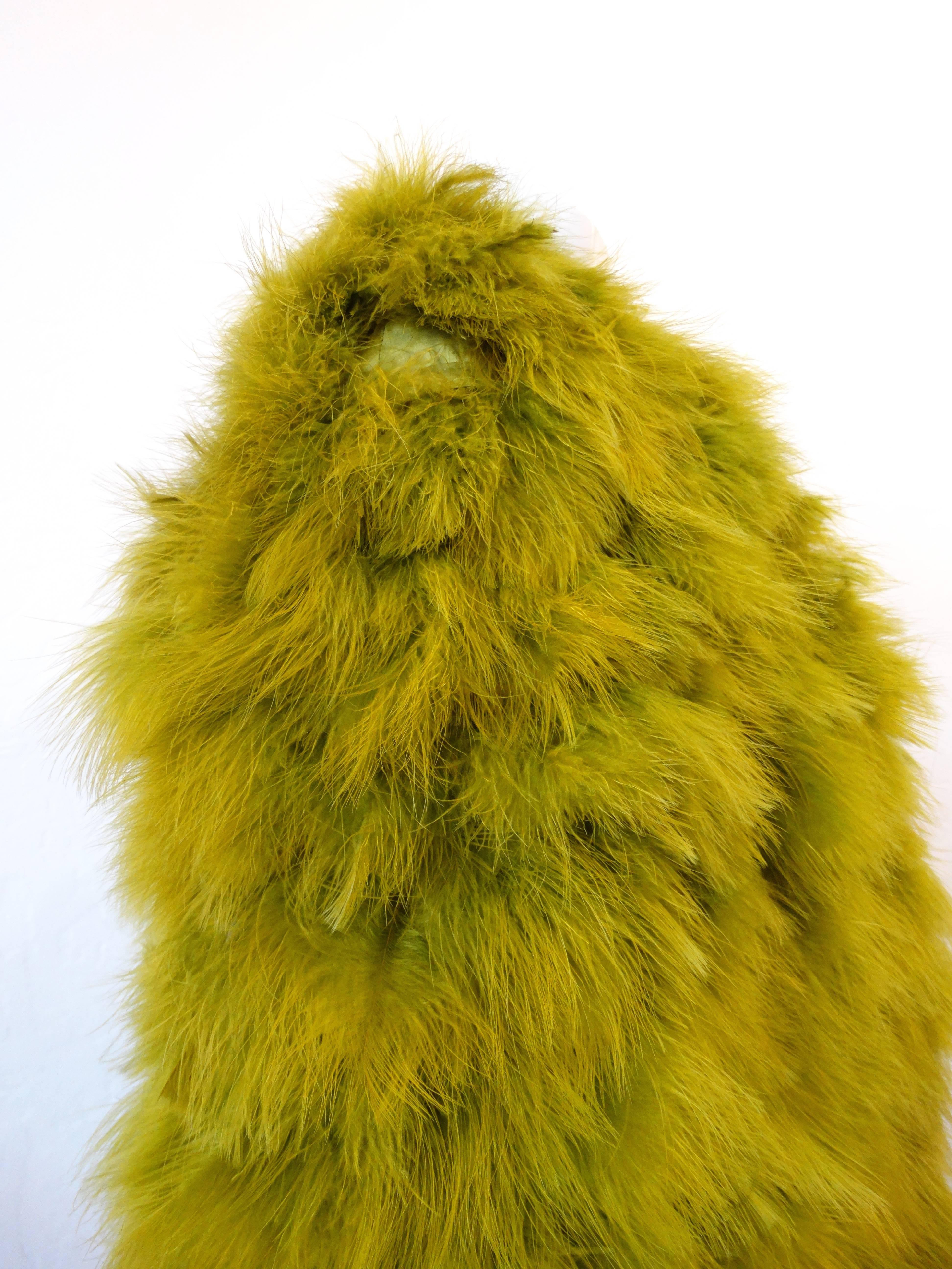 2006 Lanvin Ready-to-Wear Feathered Coat 1
