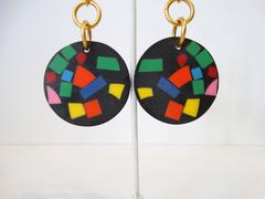 1980s Martha Sturdy Confetti Earrings