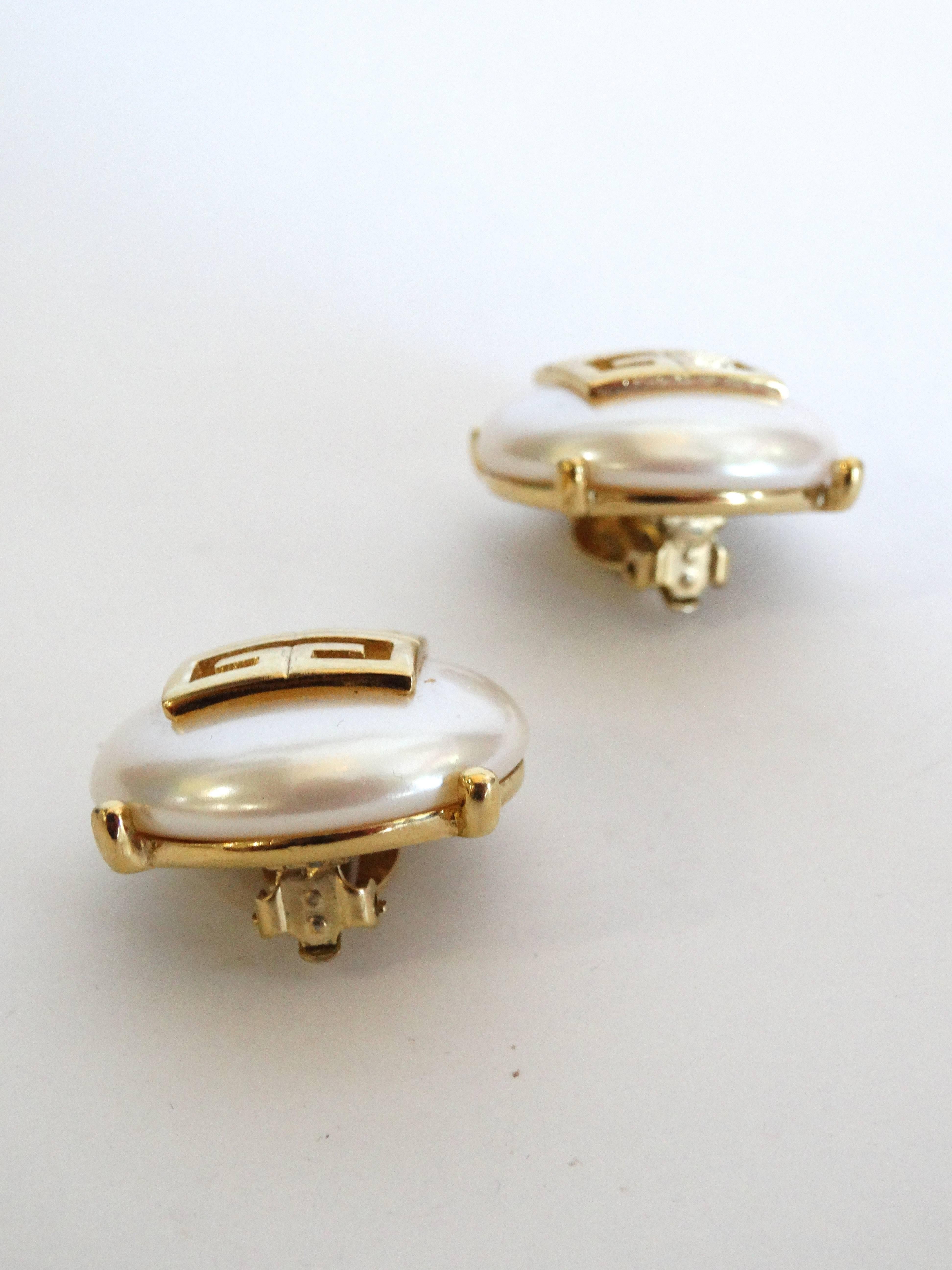 givenchy logo earrings