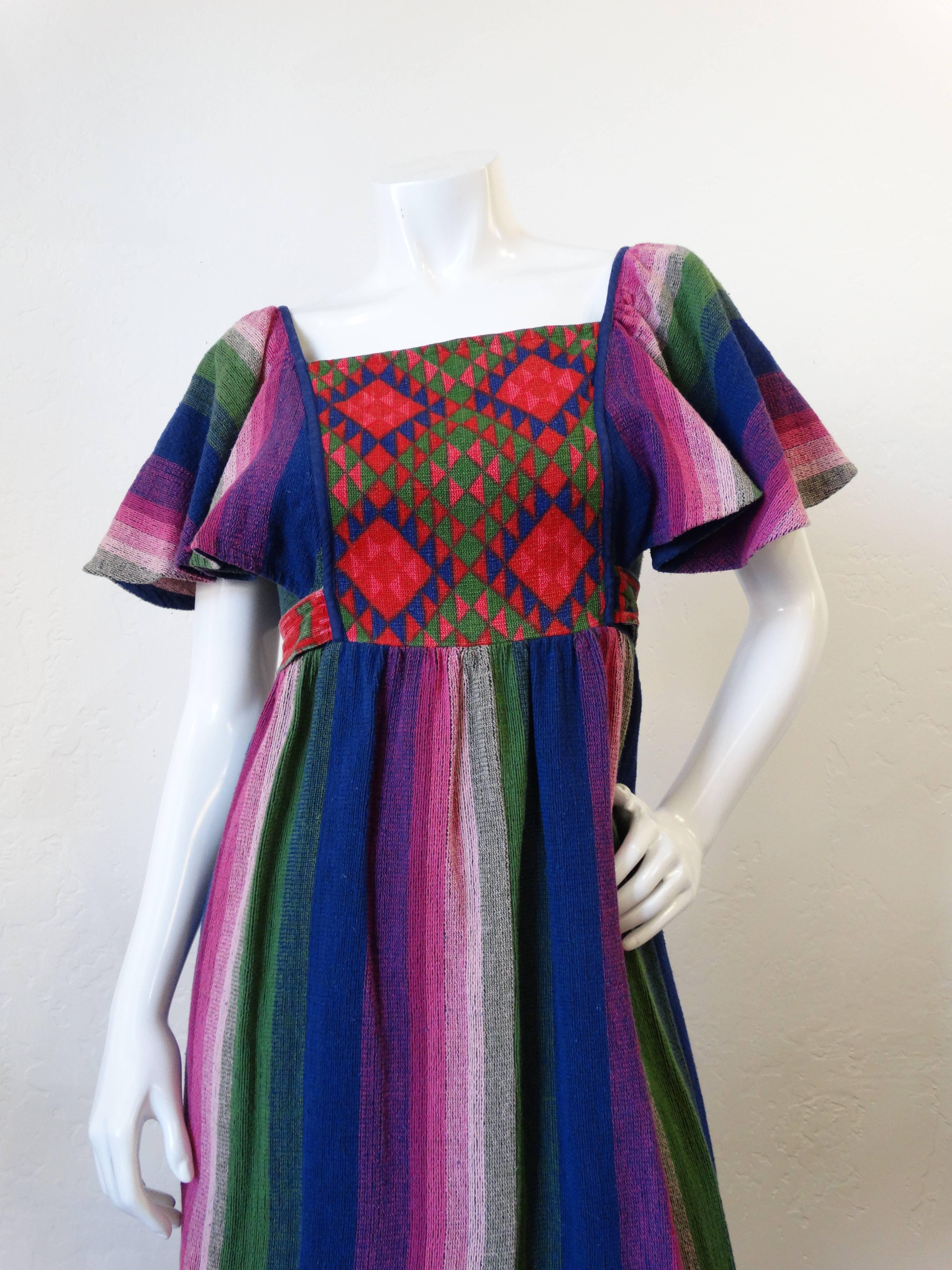 Black 1970s Bohemian Rikma Maxi Dress
