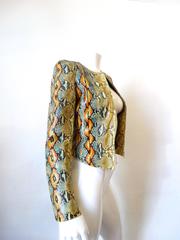 Chanel Python Runway Zip-Up Jacket, 2000s