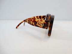 Late 80's Gucci Tortoiseshell Bold Rectangular Sunglasses