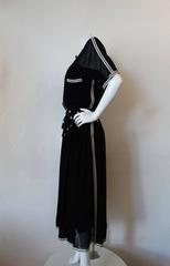 1980s Chanel Black Knit Dress