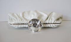 2000s Chanel Diamond Patent Leather Clutch