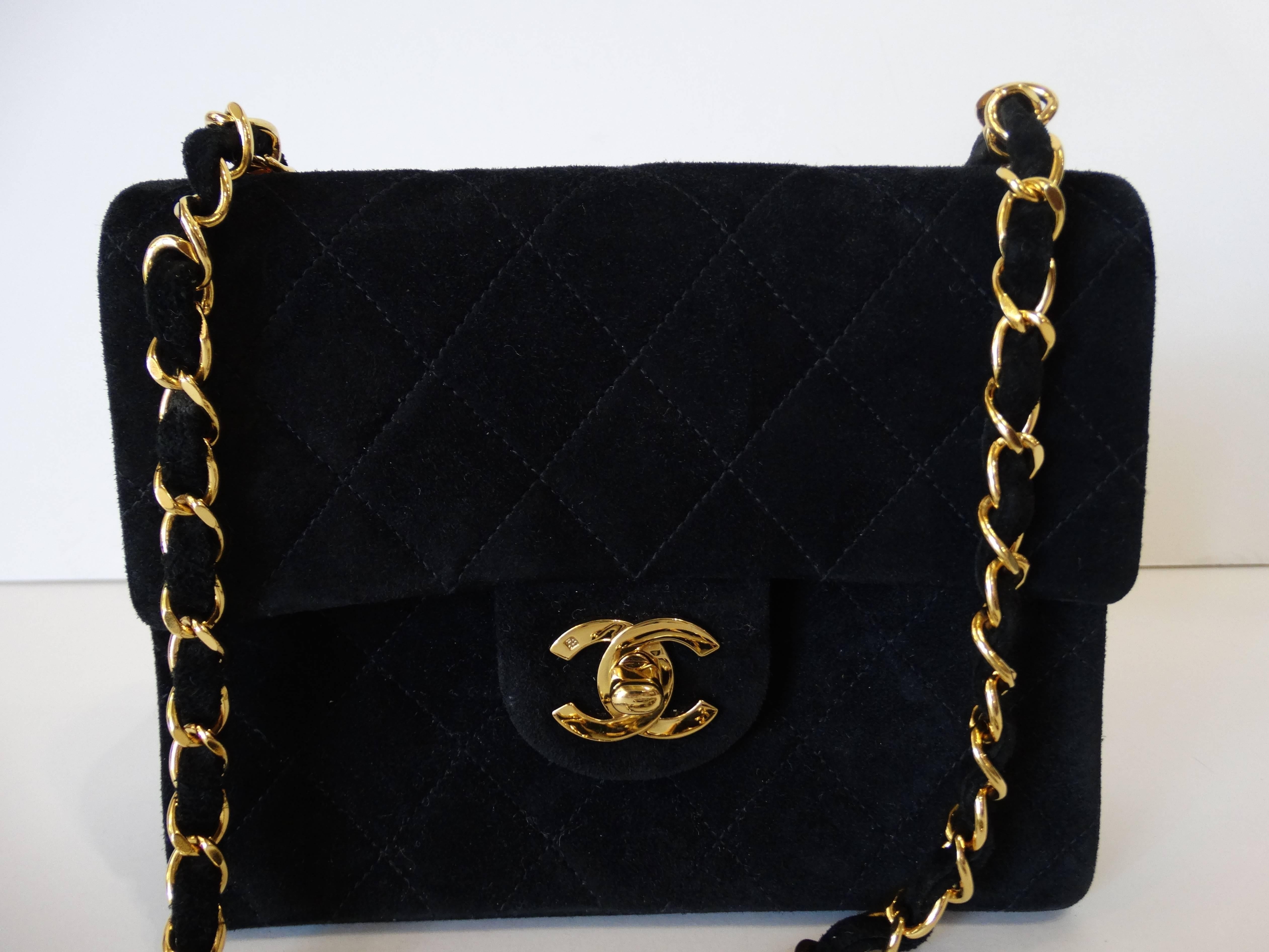 suede chanel bag