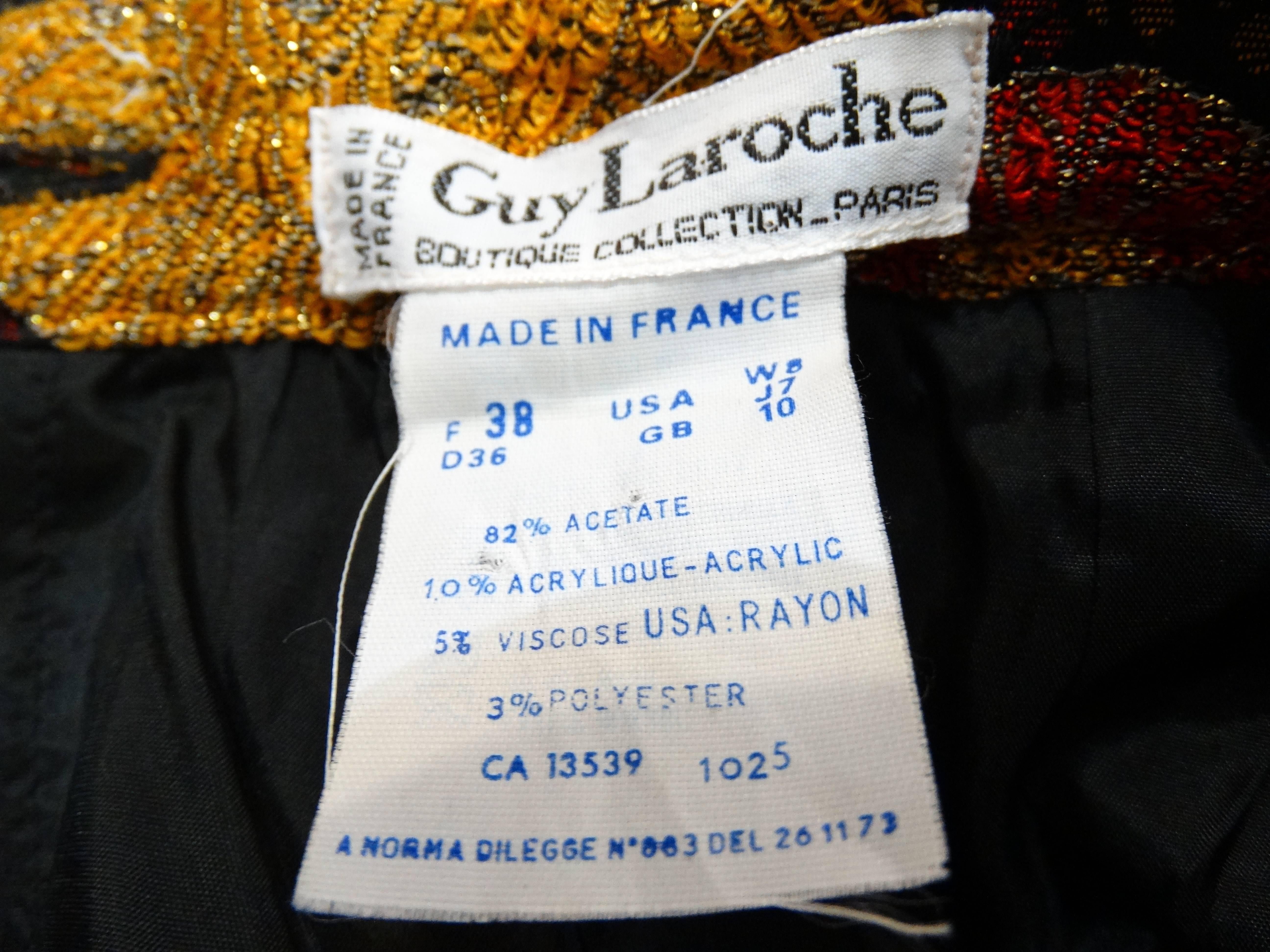 1980s Guy Laroche Oriental Printed Suit Set 5