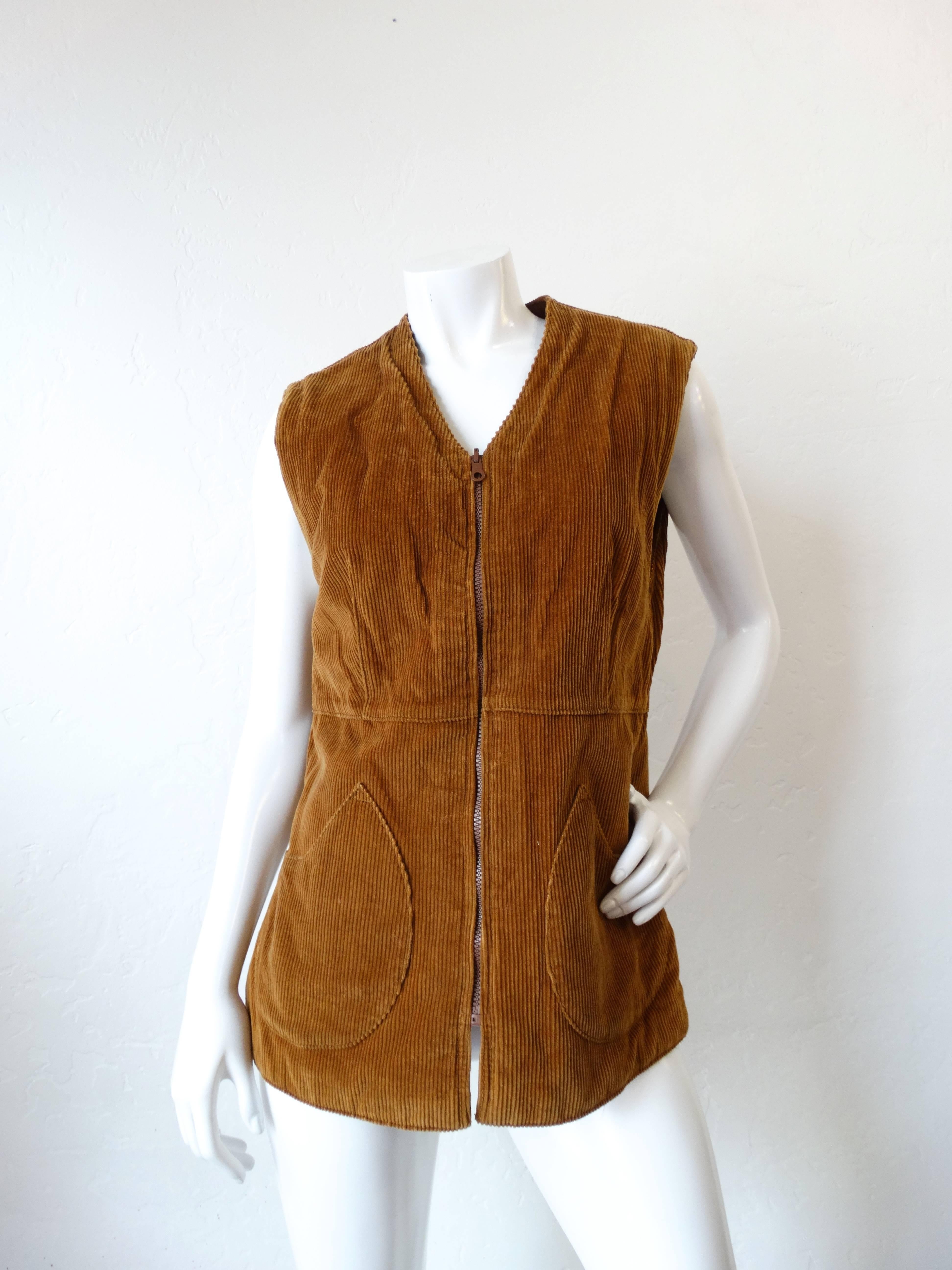 Funky 1970s Reversible Goat Fur Vest 3