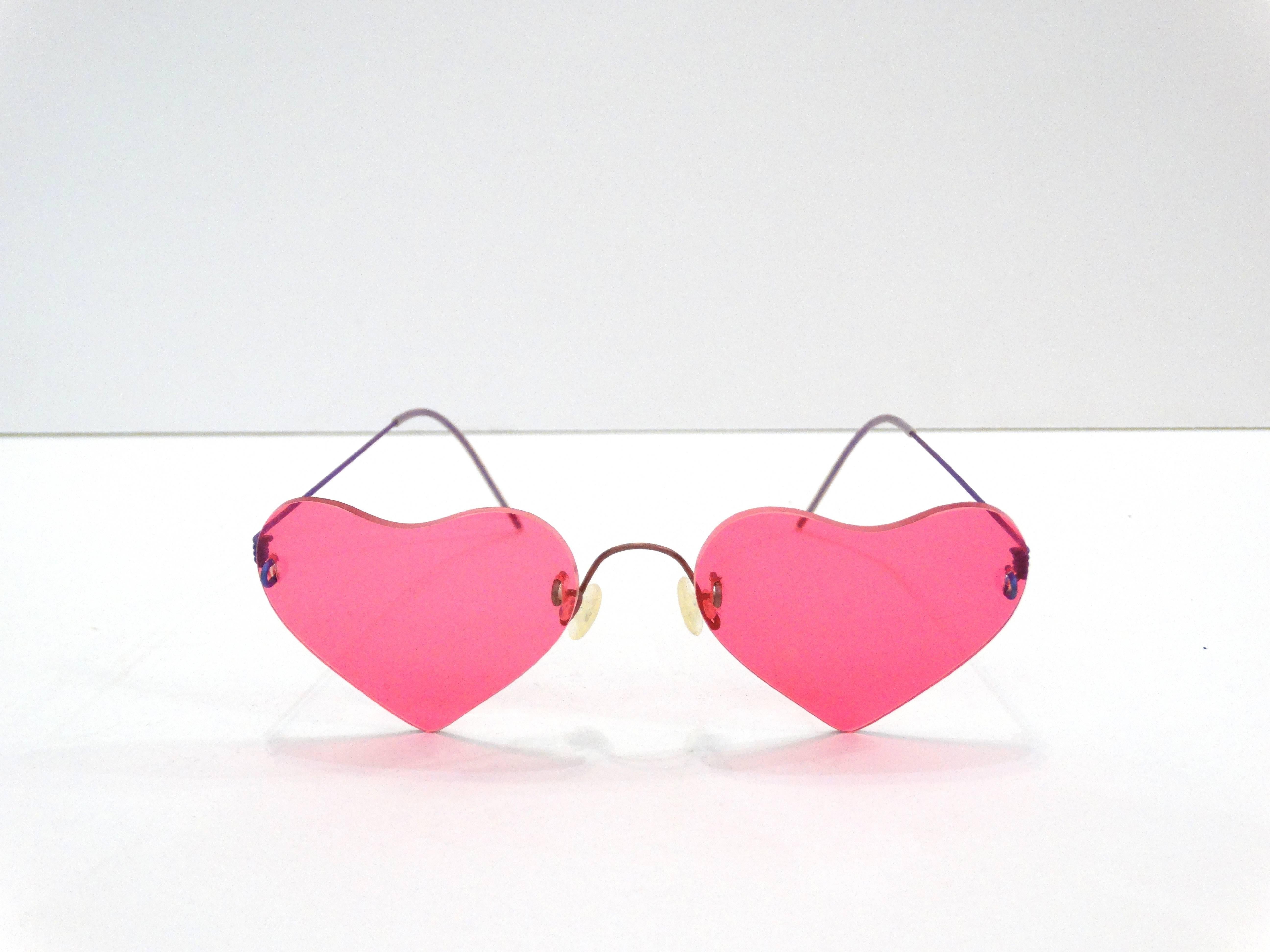 Lindberg Eyewear Lolita Heart Shaped Sunglasses In Excellent Condition In Scottsdale, AZ