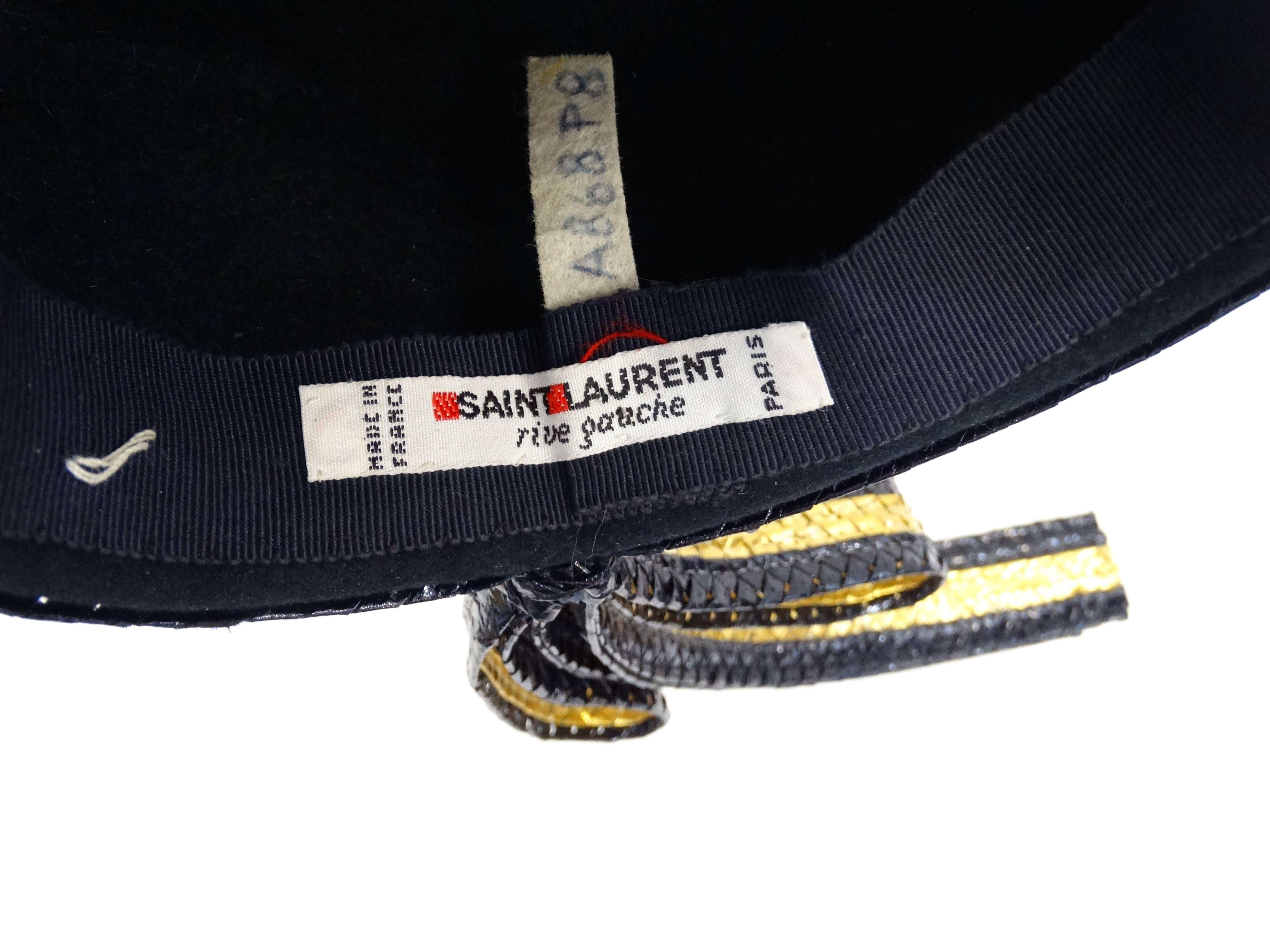 yves saint laurent pillbox hat