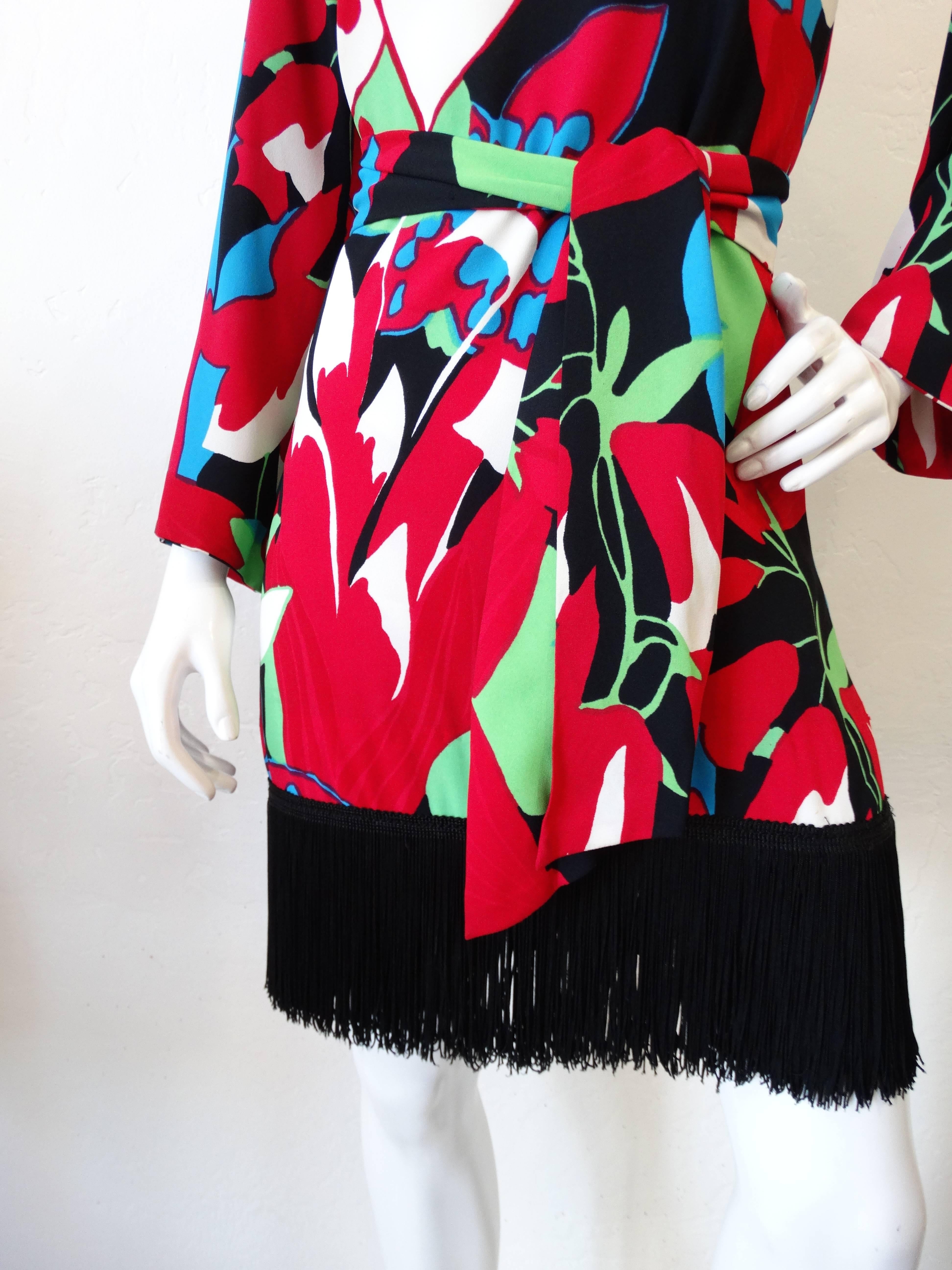 1960s Saint Laurent Rive Gauche Fringe Dress 3