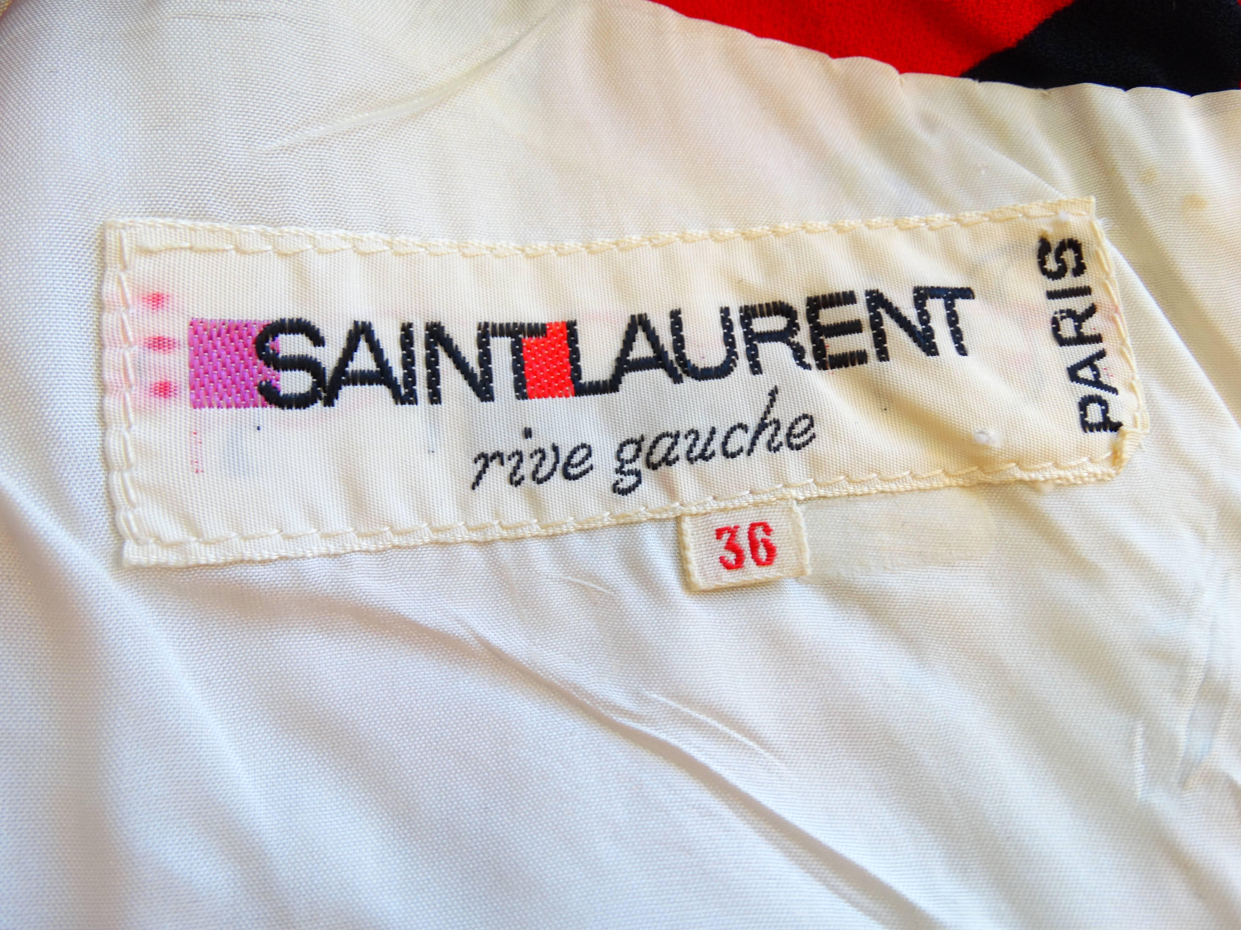 1960s Saint Laurent Rive Gauche Fringe Dress 5
