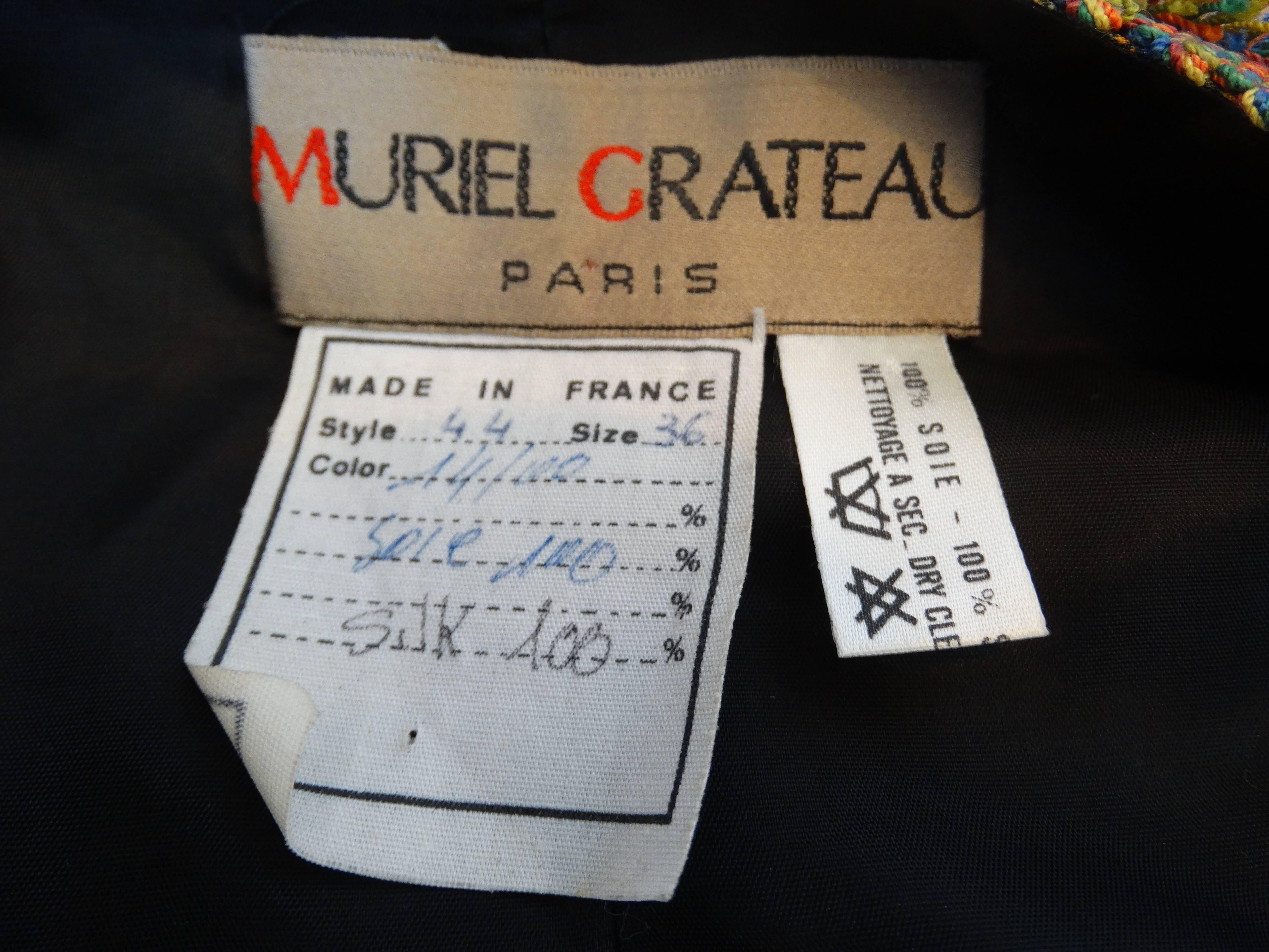 Brown 1970s Muriel Grateau Paisley Puff Sleeve Jacket