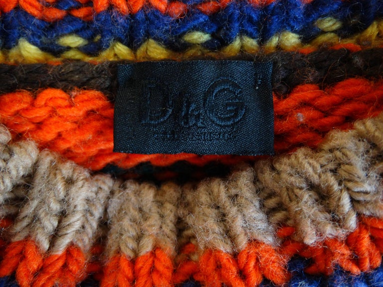 1990s Dolce and Gabbana Knitted Striped Sweater at 1stDibs | 90s