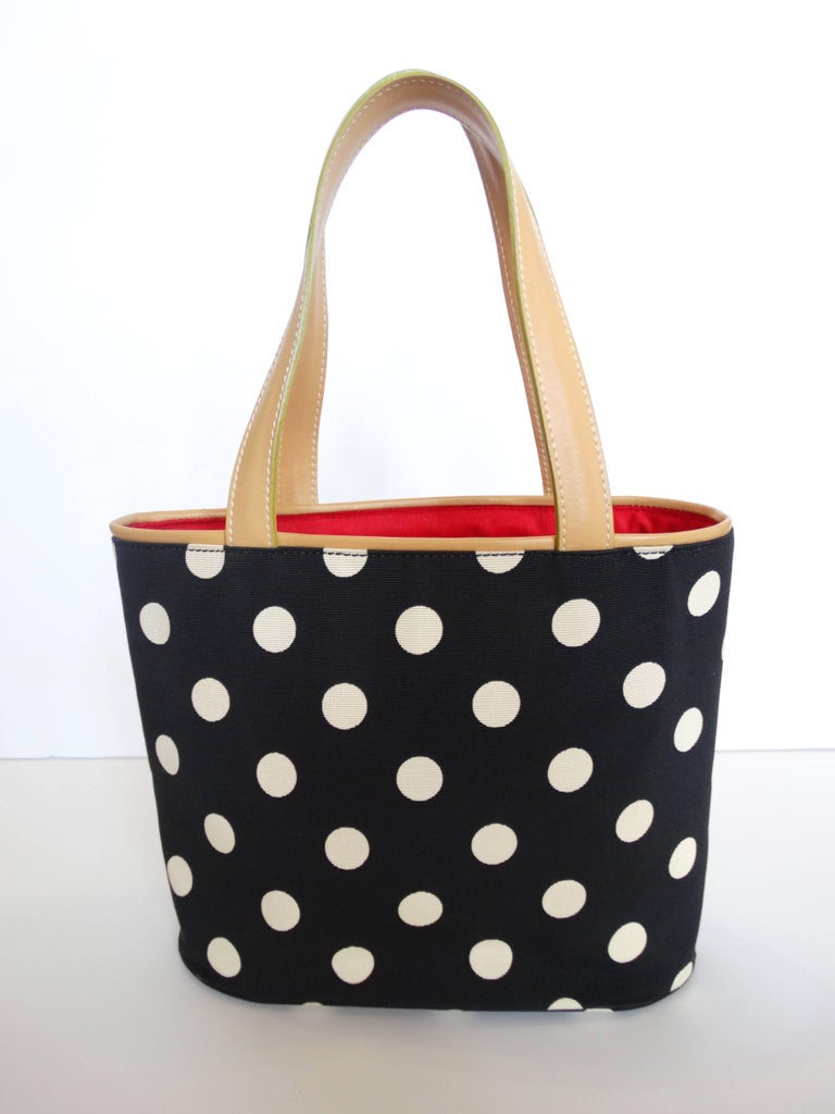 1999 Moschino Couture! Polkadot Shopper Bag For Sale at 1stDibs ...
