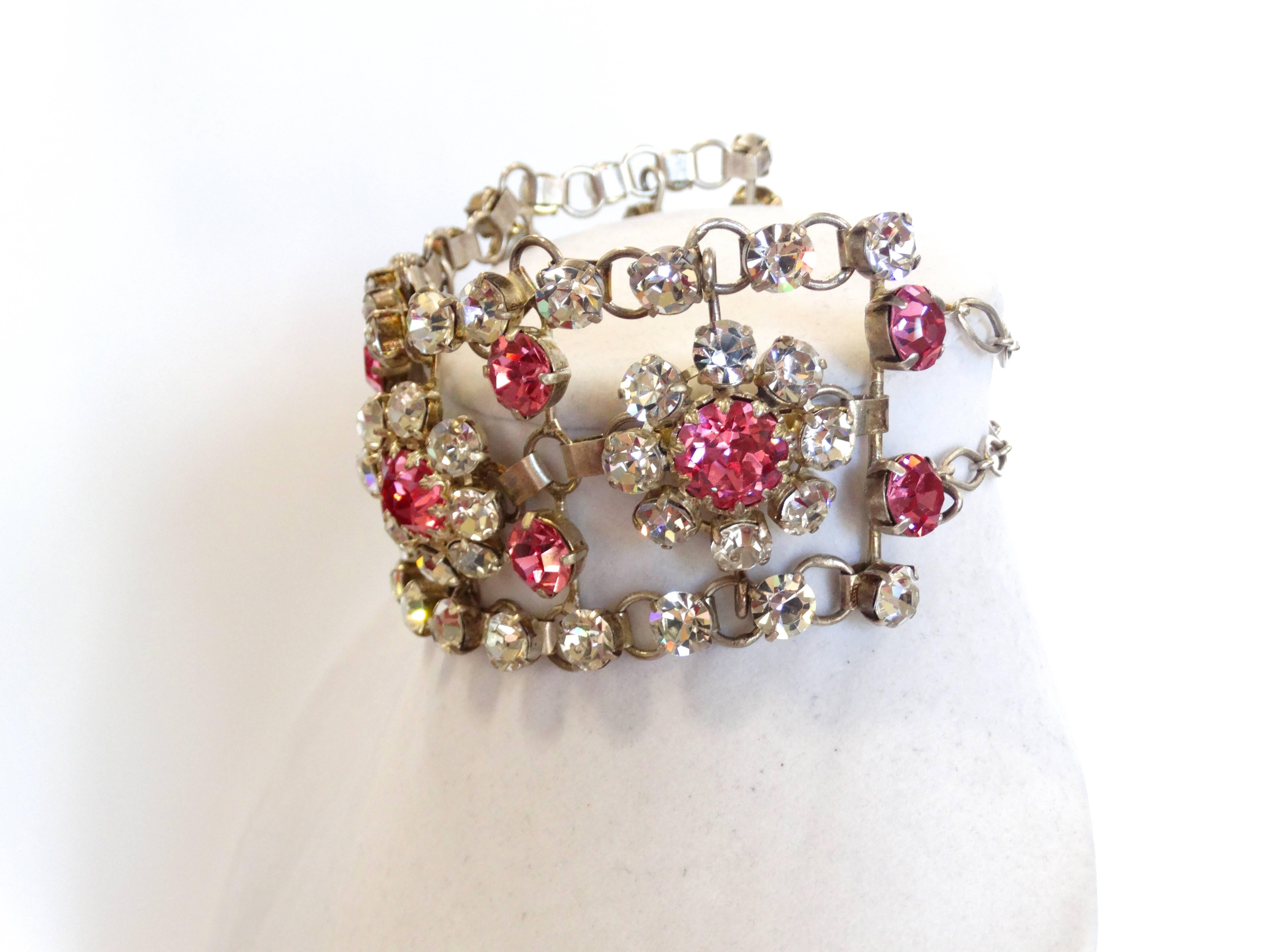 Stunning 1960s Rhinestone Choker Necklace In Excellent Condition In Scottsdale, AZ