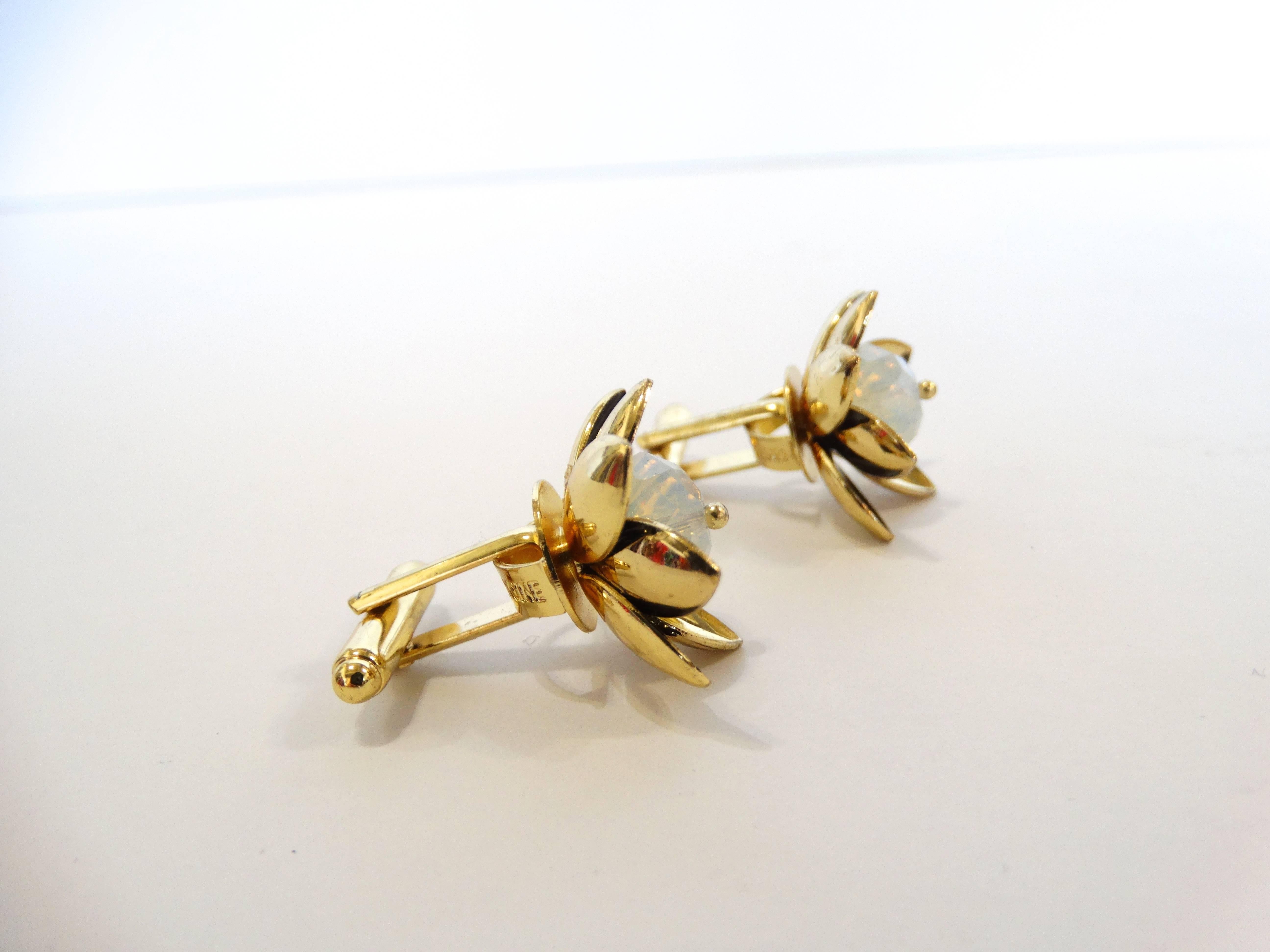 Women's or Men's Anne Fontaine Flower Cufflinks