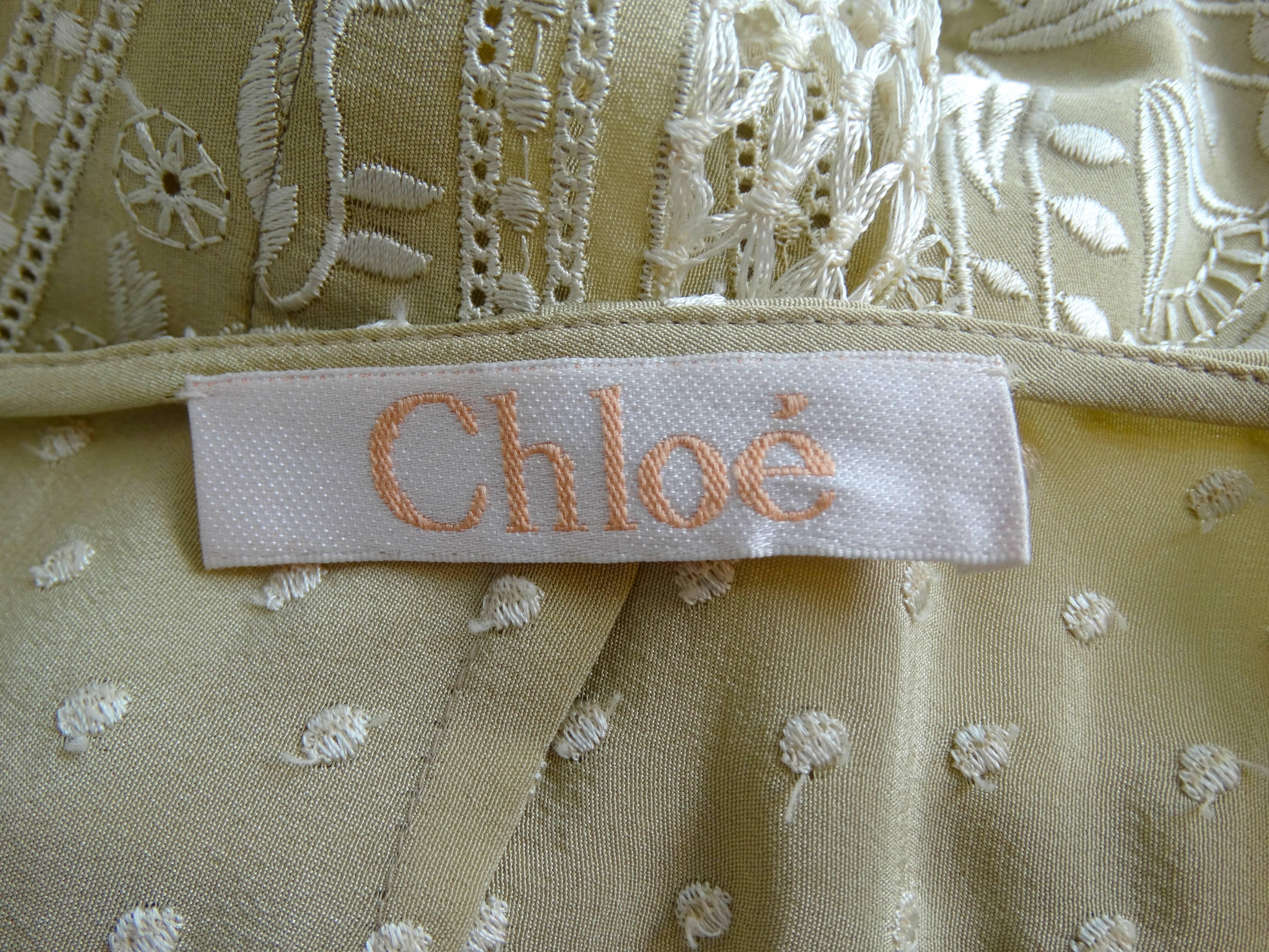 1970s Chloe Karl Lagerfeld Embroidered Set 5