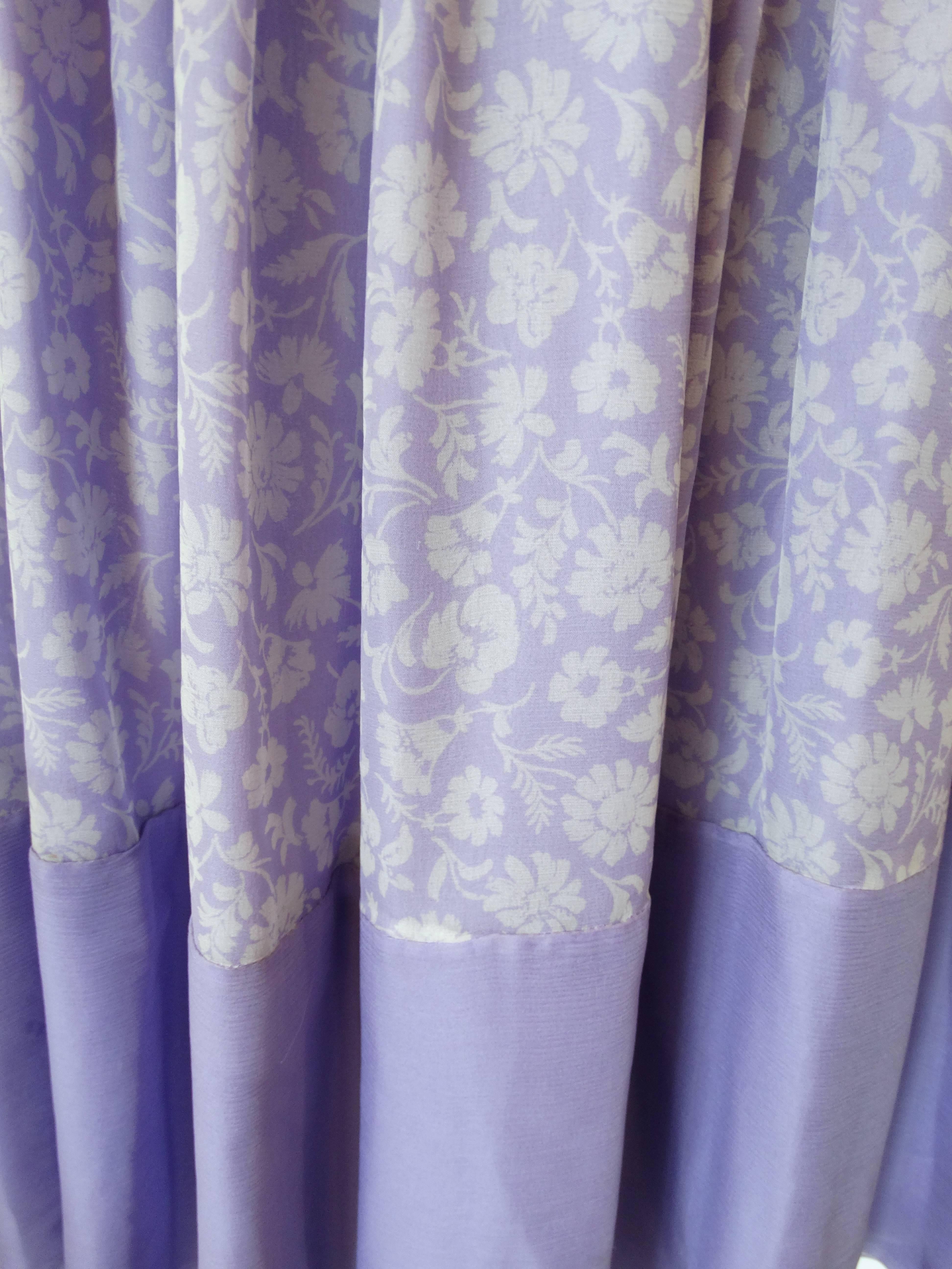 1970s Valentino Lilac Pintuck Gown 5