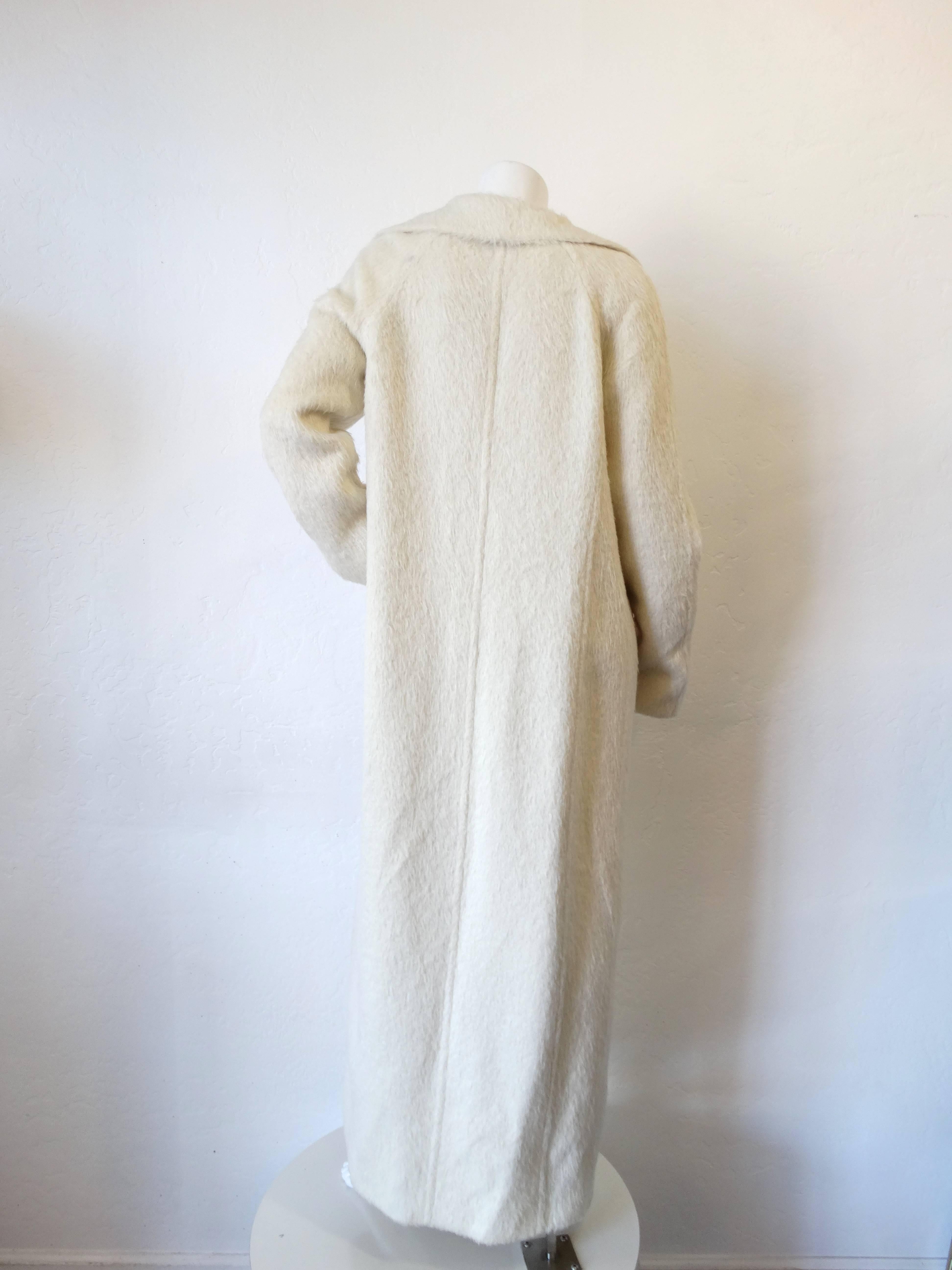 Women's 2000s Gianfranco Ferre Long Fur Swing Coat