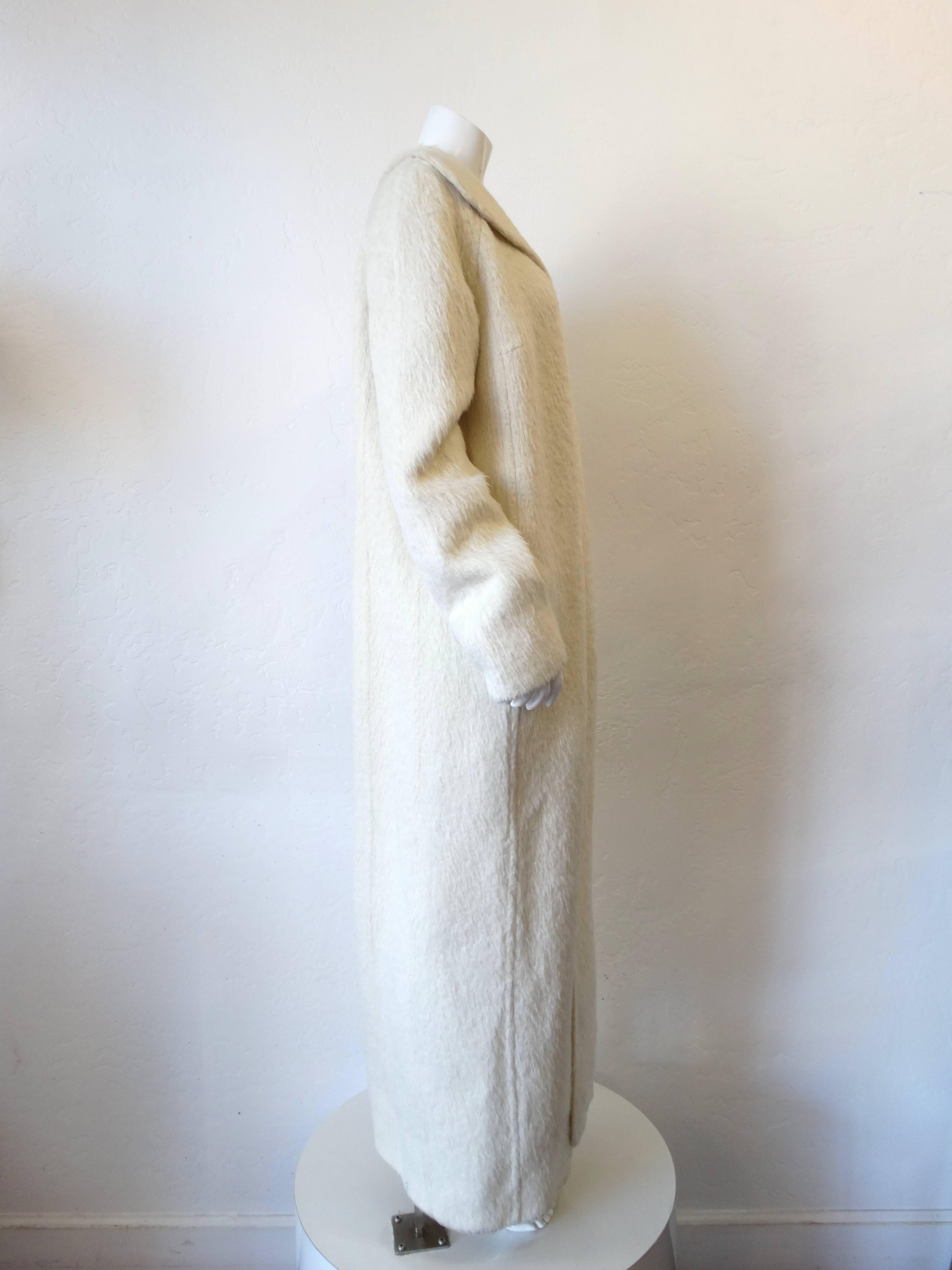2000s Gianfranco Ferre Long Fur Swing Coat 2