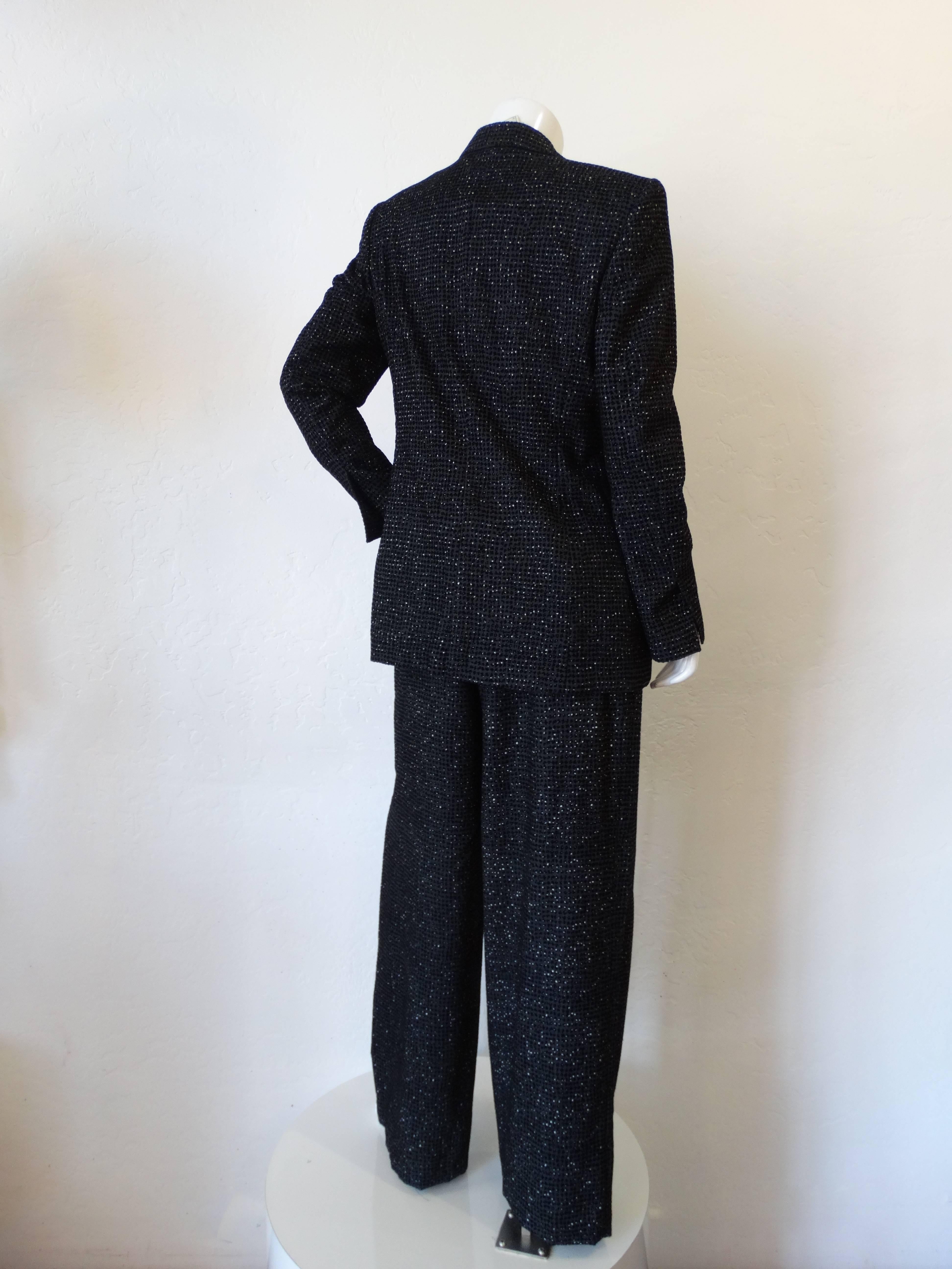 Black 2000s Gianfranco Ferre Suit Set For Sale