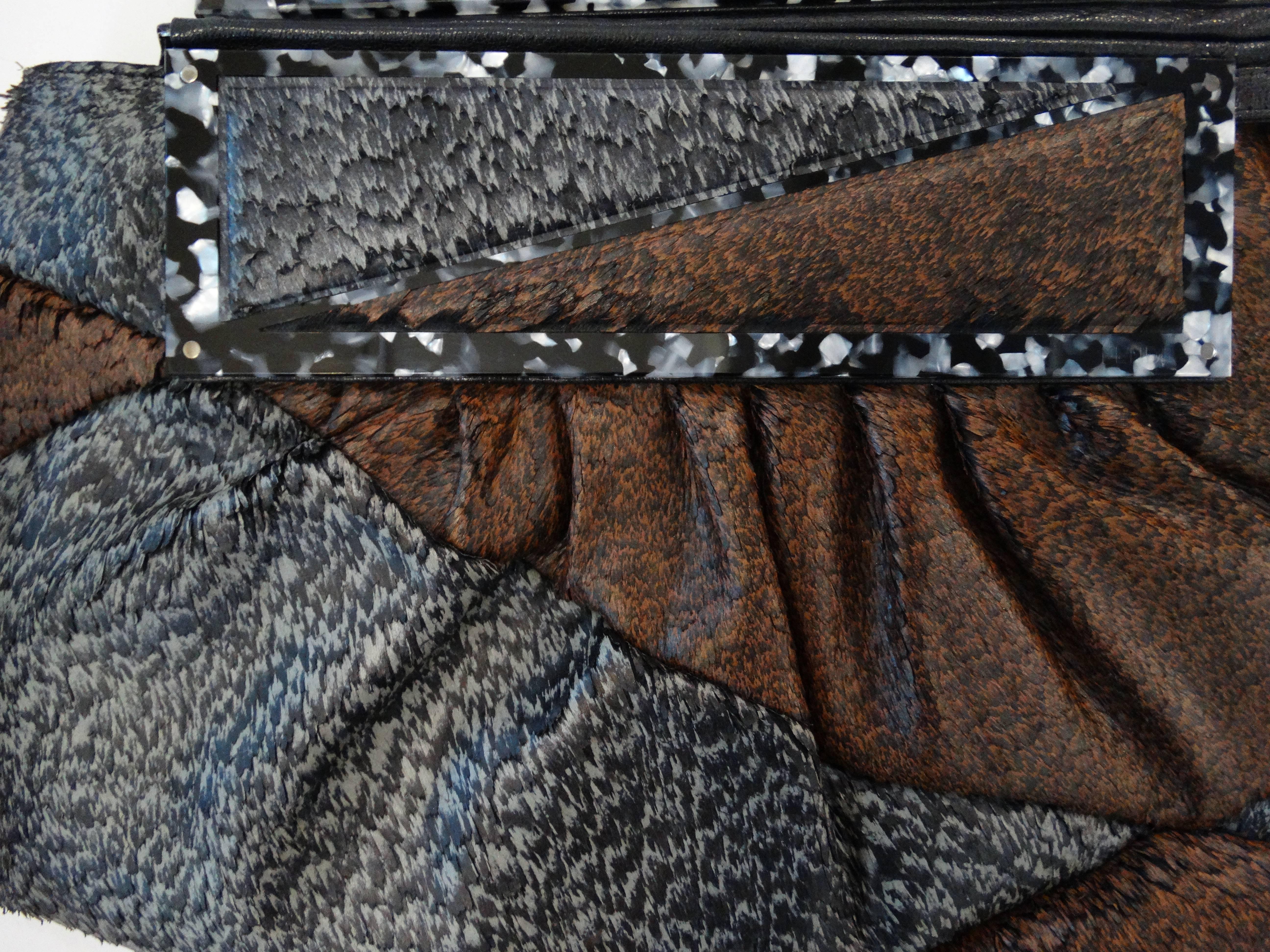 Fendi Borsa Pochette To You Snakeskin Hobo Bag 2