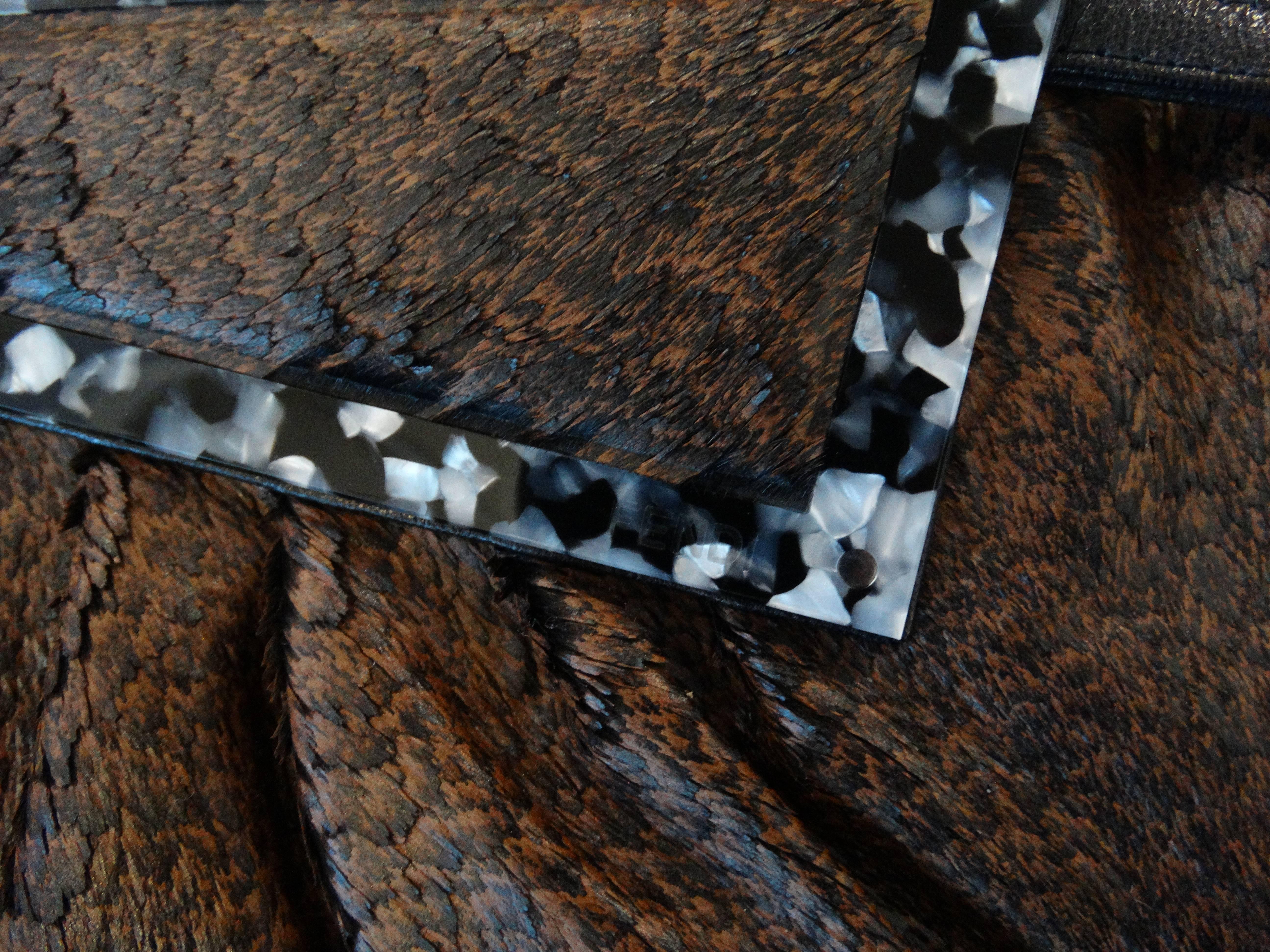 Fendi Borsa Pochette To You Snakeskin Hobo Bag 3