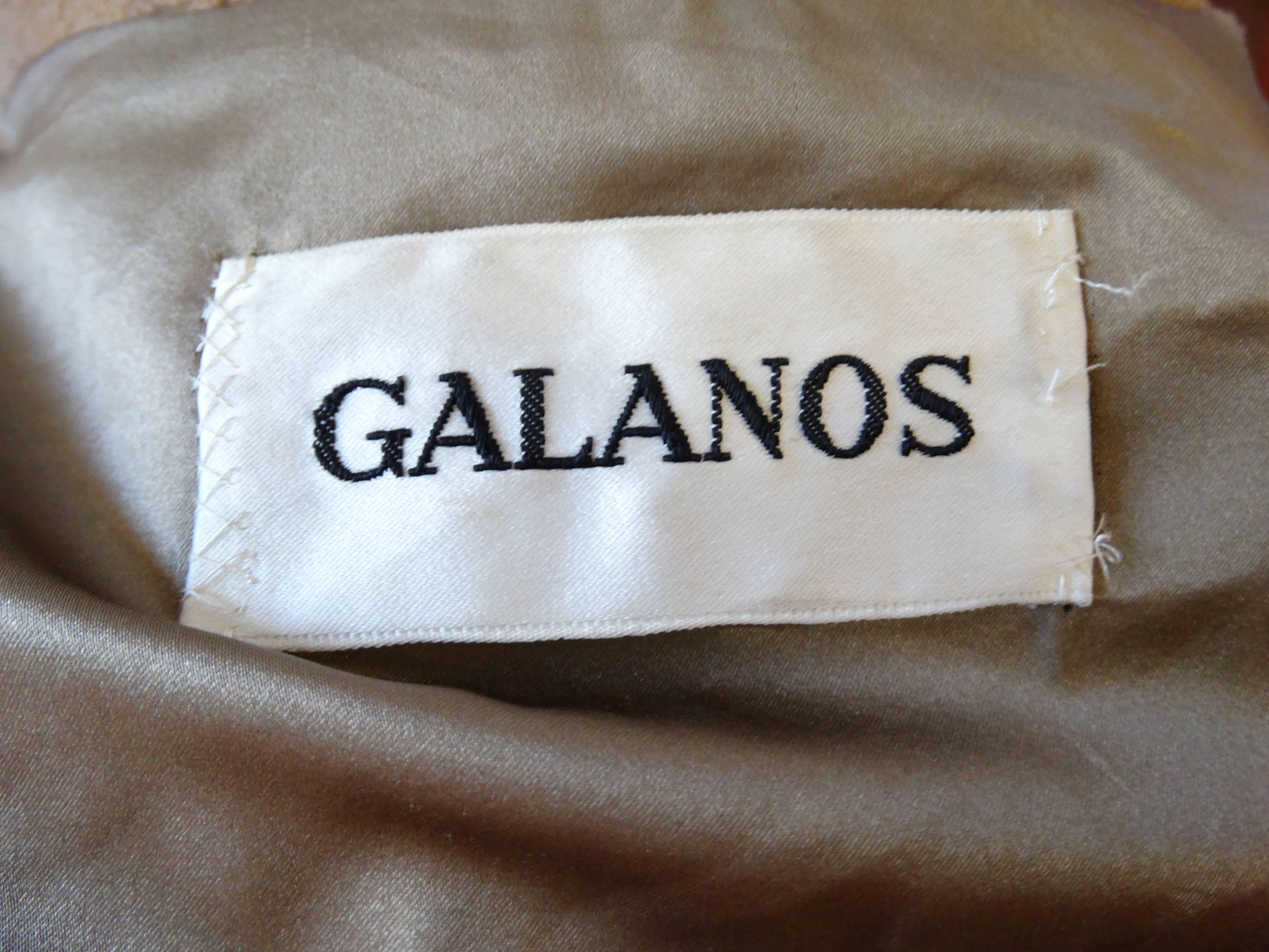 1980s James Galanos Avant-Garde Tan Wool Coat  For Sale 3