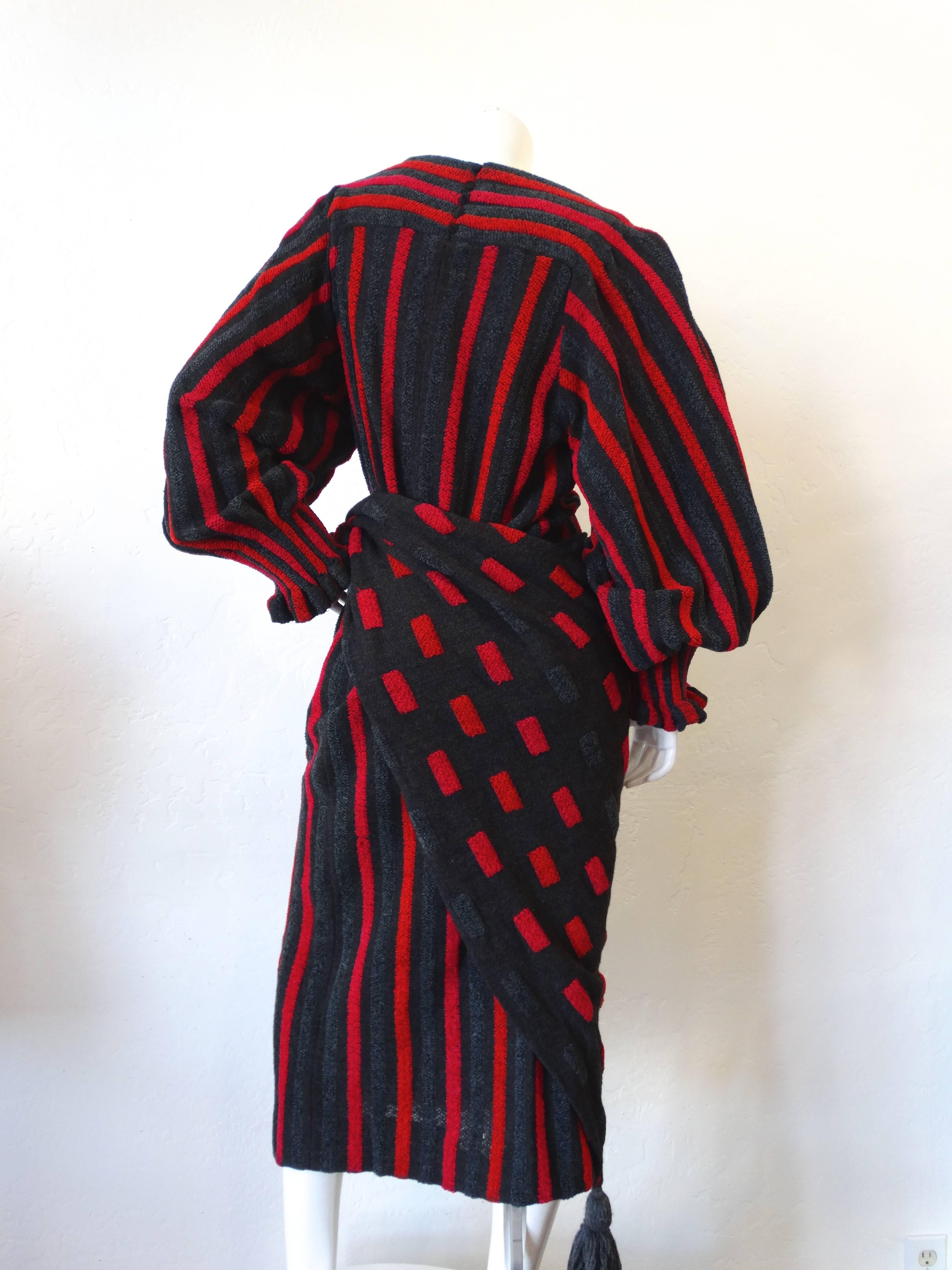 1980s Akira Isogawa Striped Knit Dress In Excellent Condition In Scottsdale, AZ