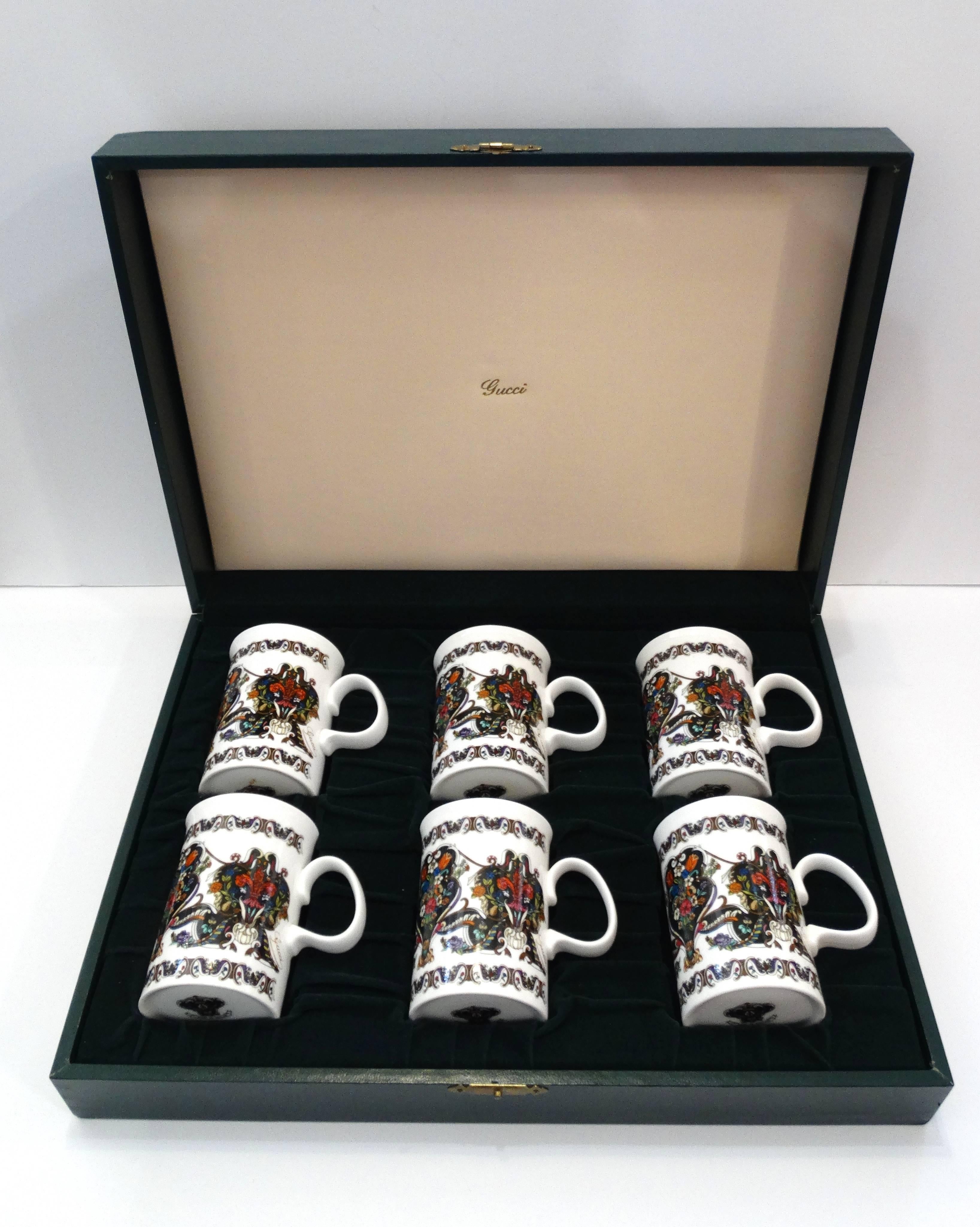 1980s Gucci China Tea Set w/ Box 2