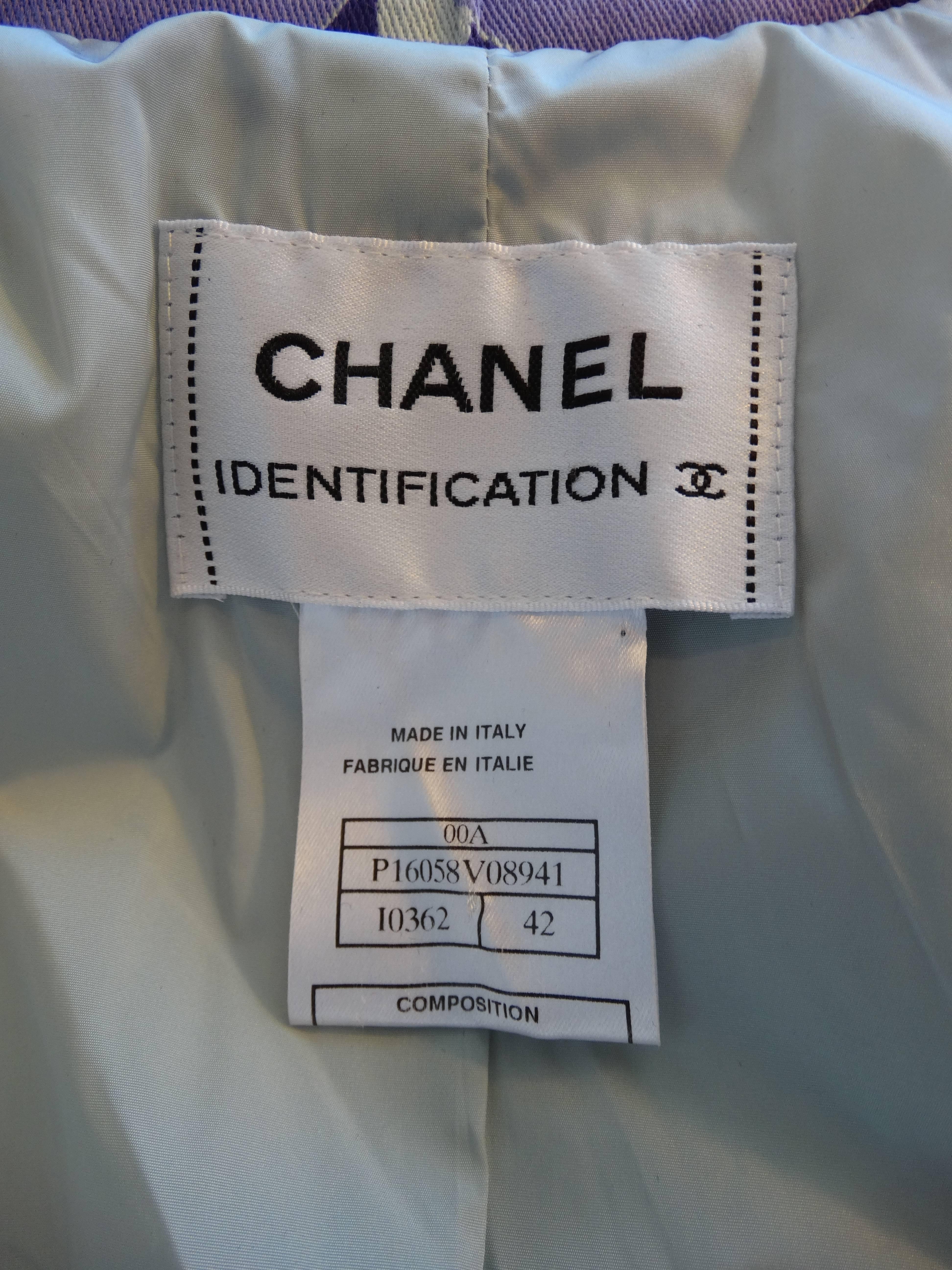 Gray Iconic Chanel Puffer Lined Jacket