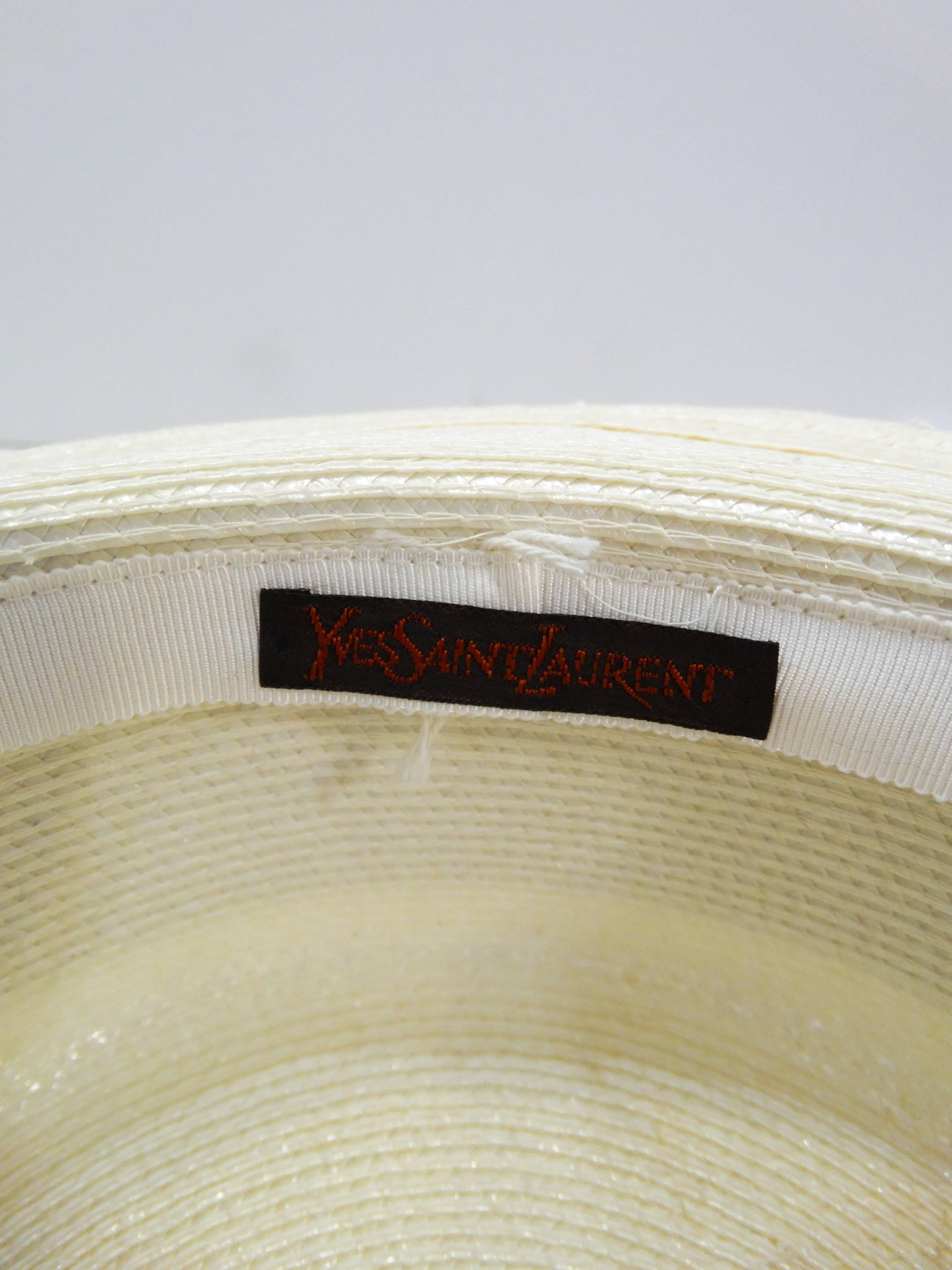 Yves Saint Laurent Boater Hat 3