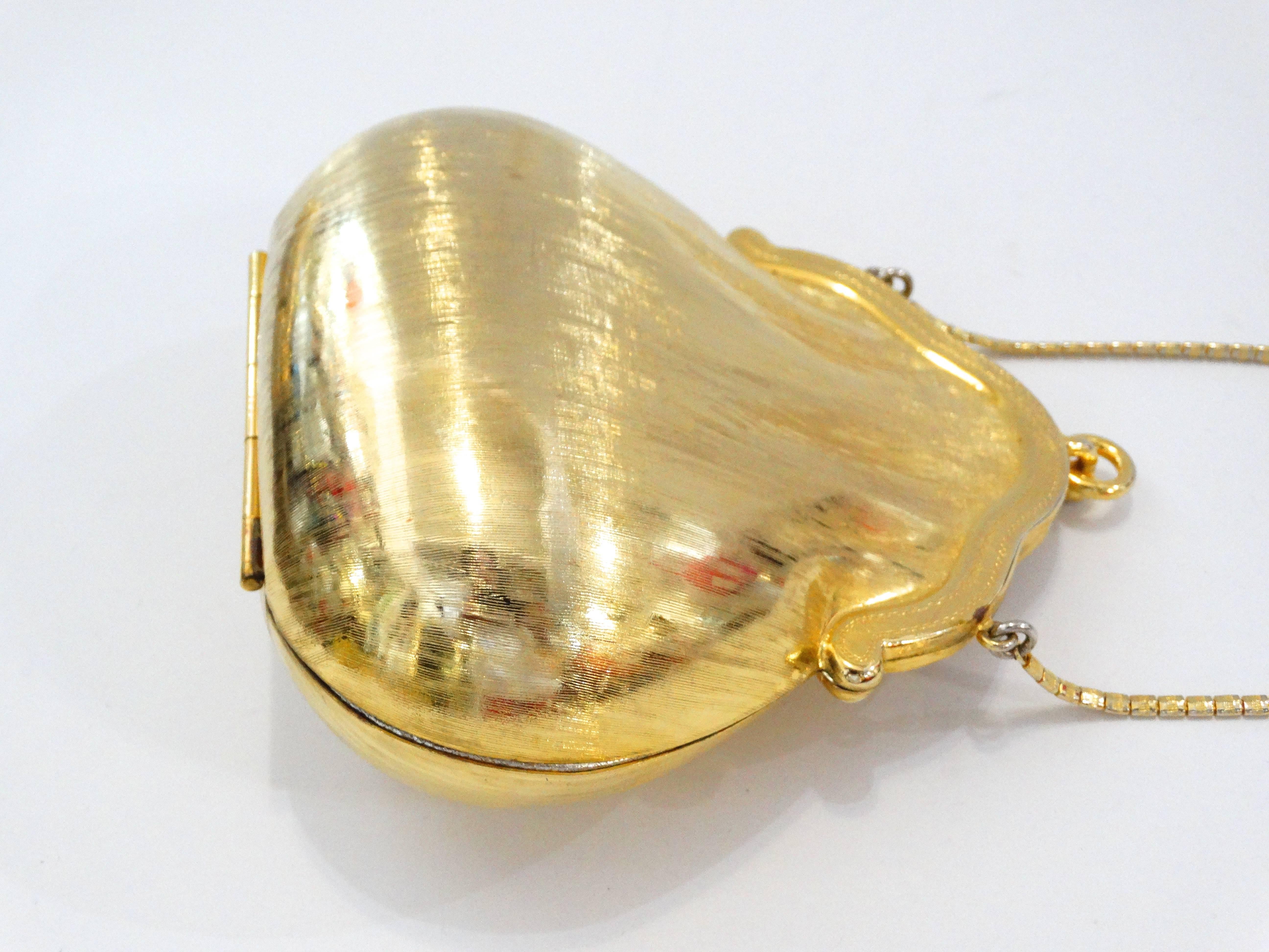 Women's 1960s Judith Leiber Chatelaine Brushed Gold Evening Bag