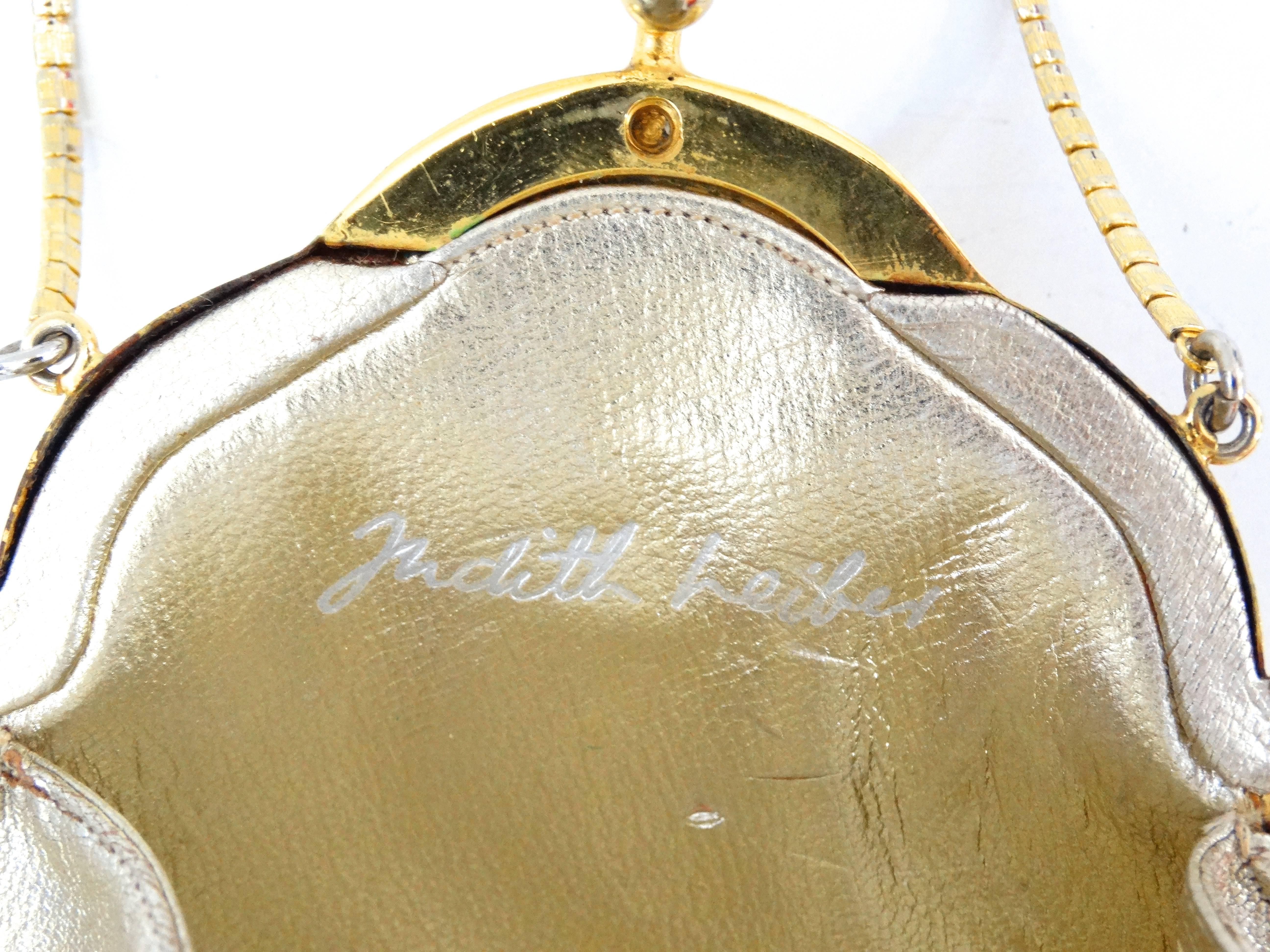 1960s Judith Leiber Chatelaine Brushed Gold Evening Bag 1