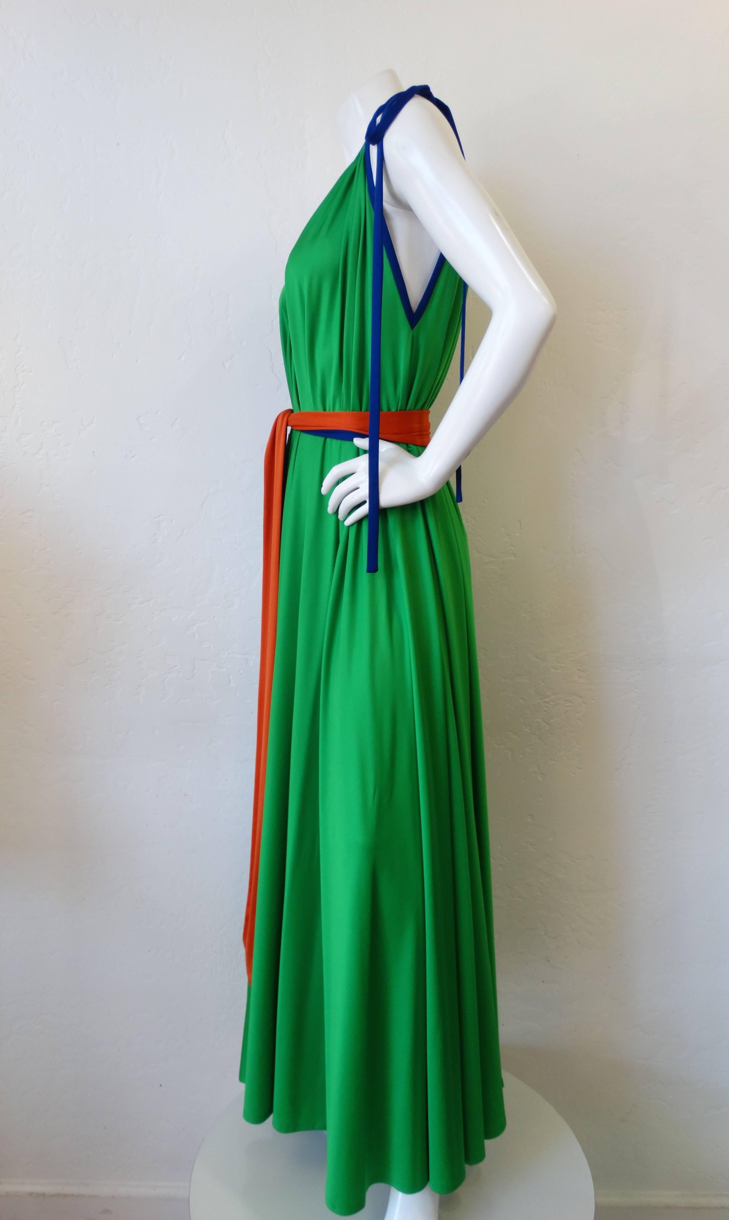 Fabulous 1970s Tori Richard Trapeze Dress In Excellent Condition In Scottsdale, AZ