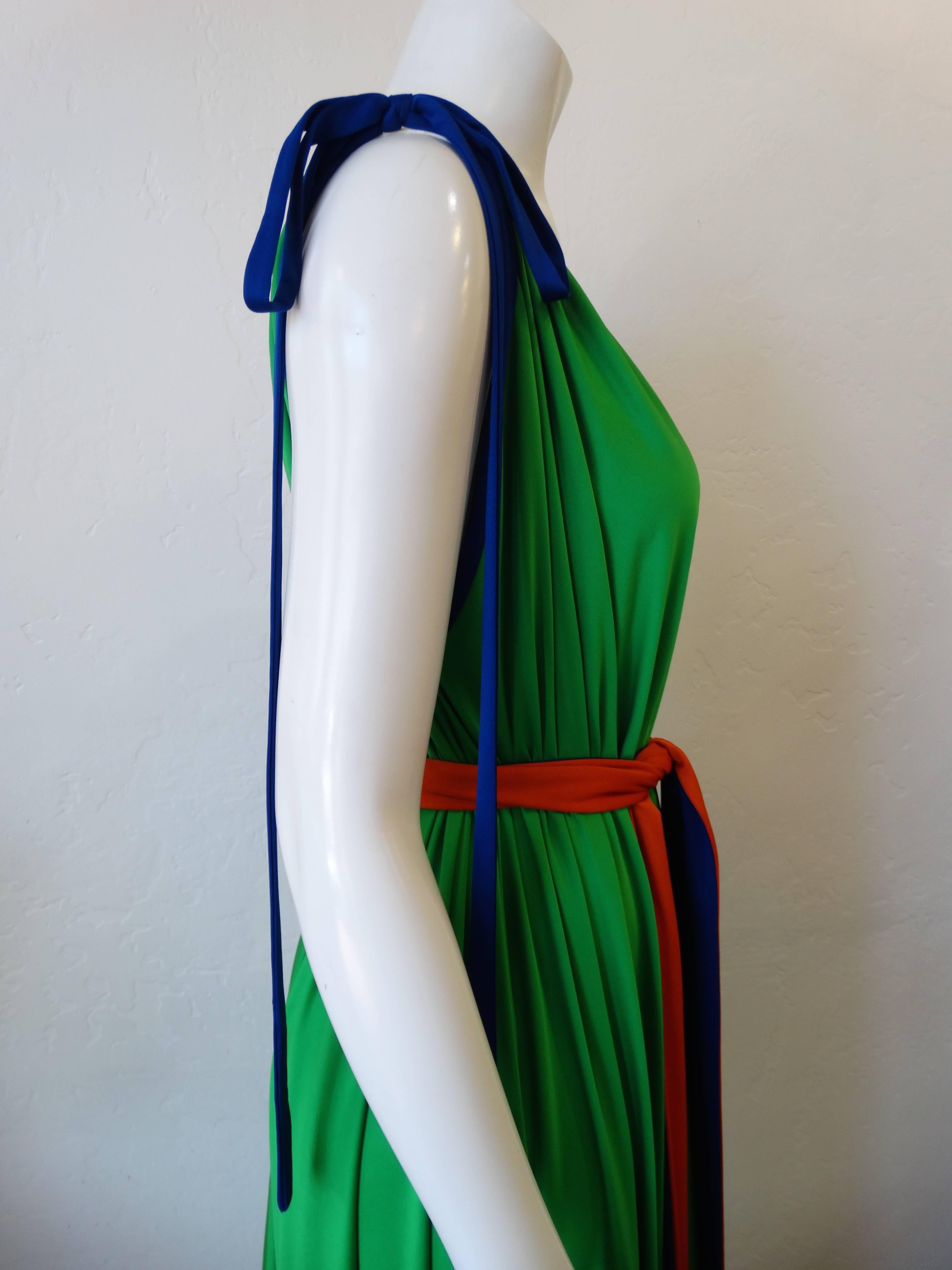 Fabulous 1970s Tori Richard Trapeze Dress 1