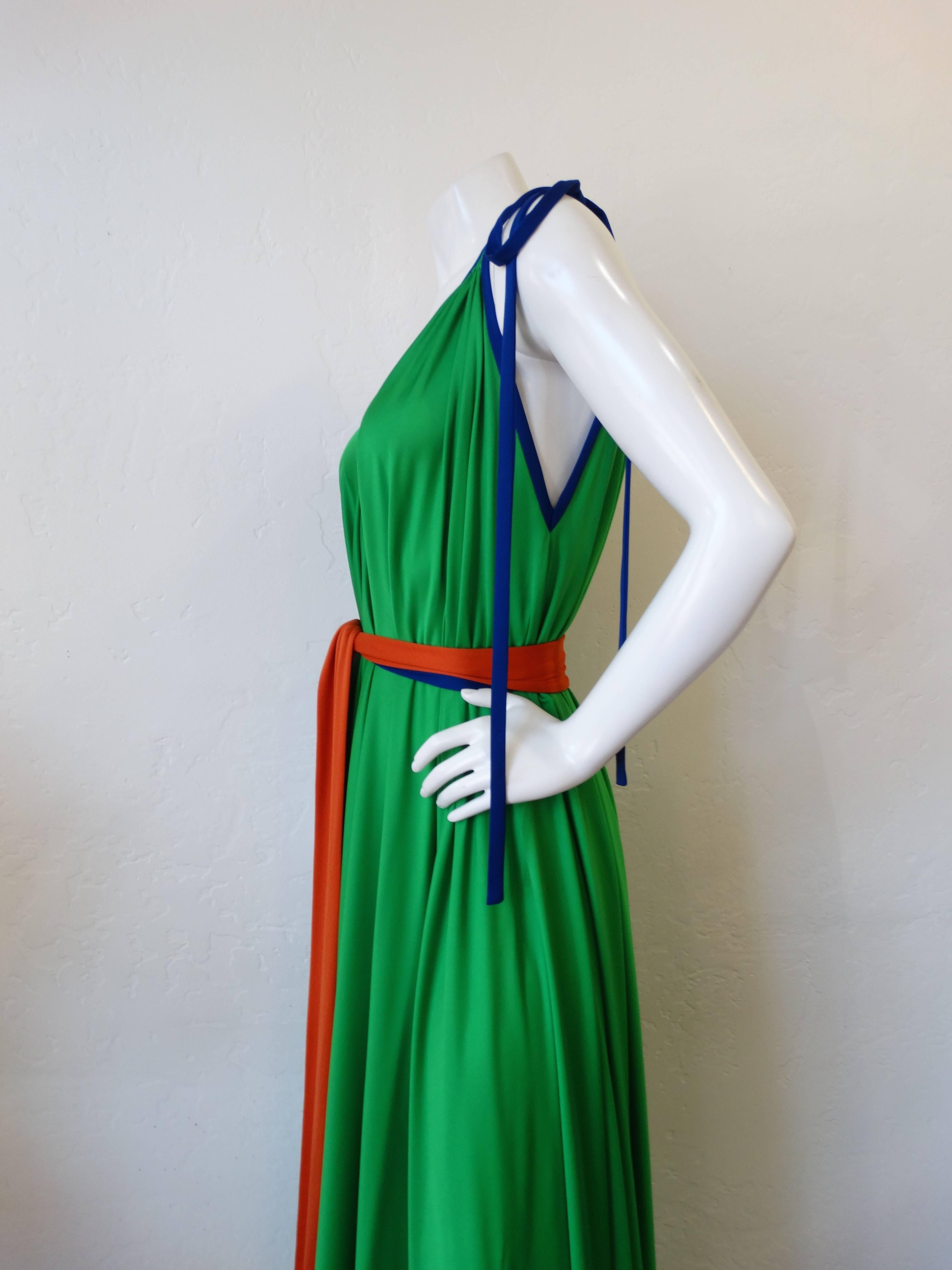 Fabulous 1970s Tori Richard Trapeze Dress 2