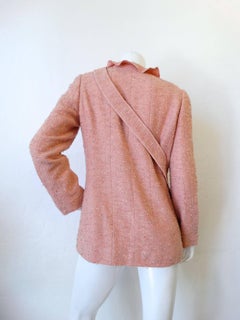 Chic 1990s Chanel Ruffle Jacket & Matching Crossbody Bag Set